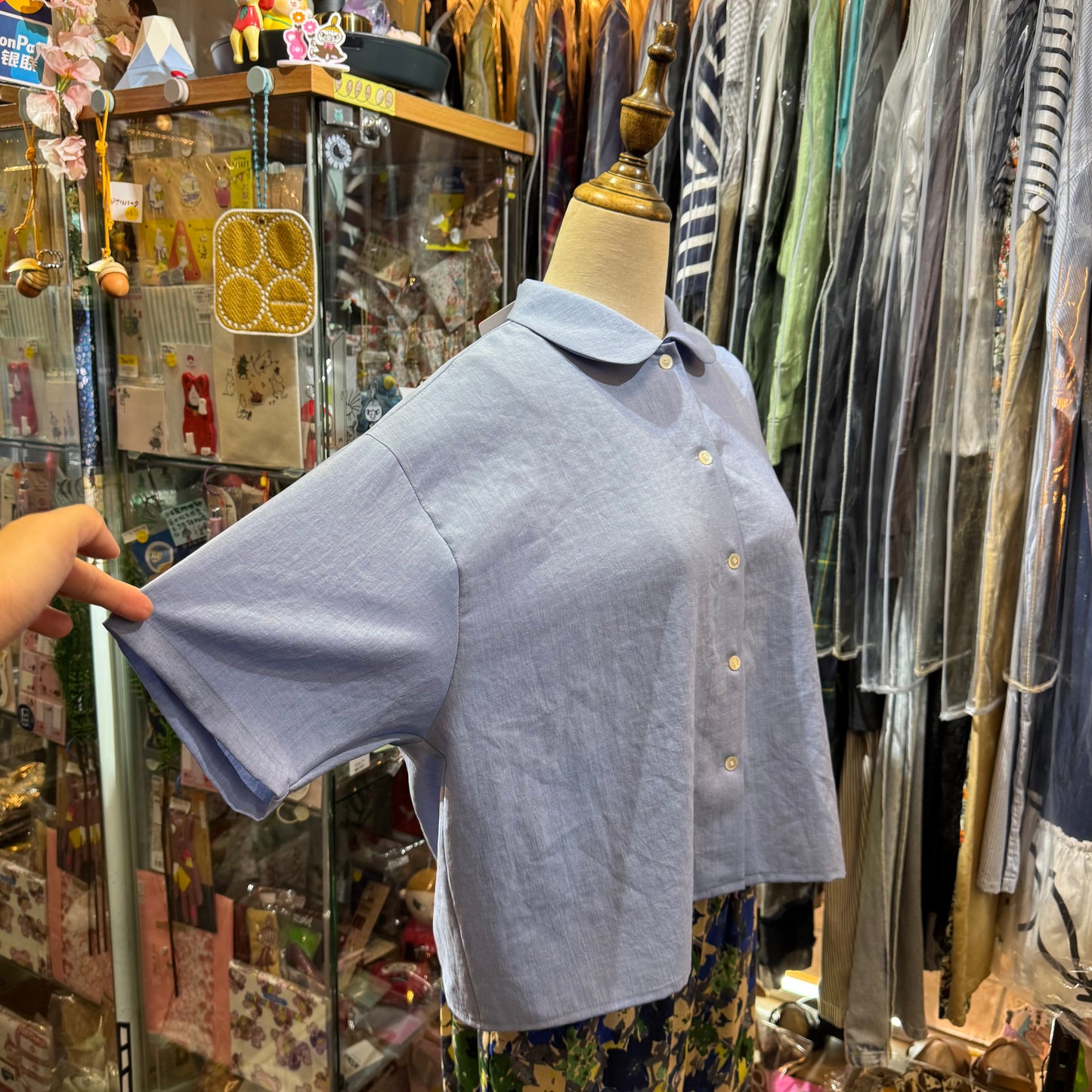 Fig London Around Collar Shirt, 2 Colors, made in Japan