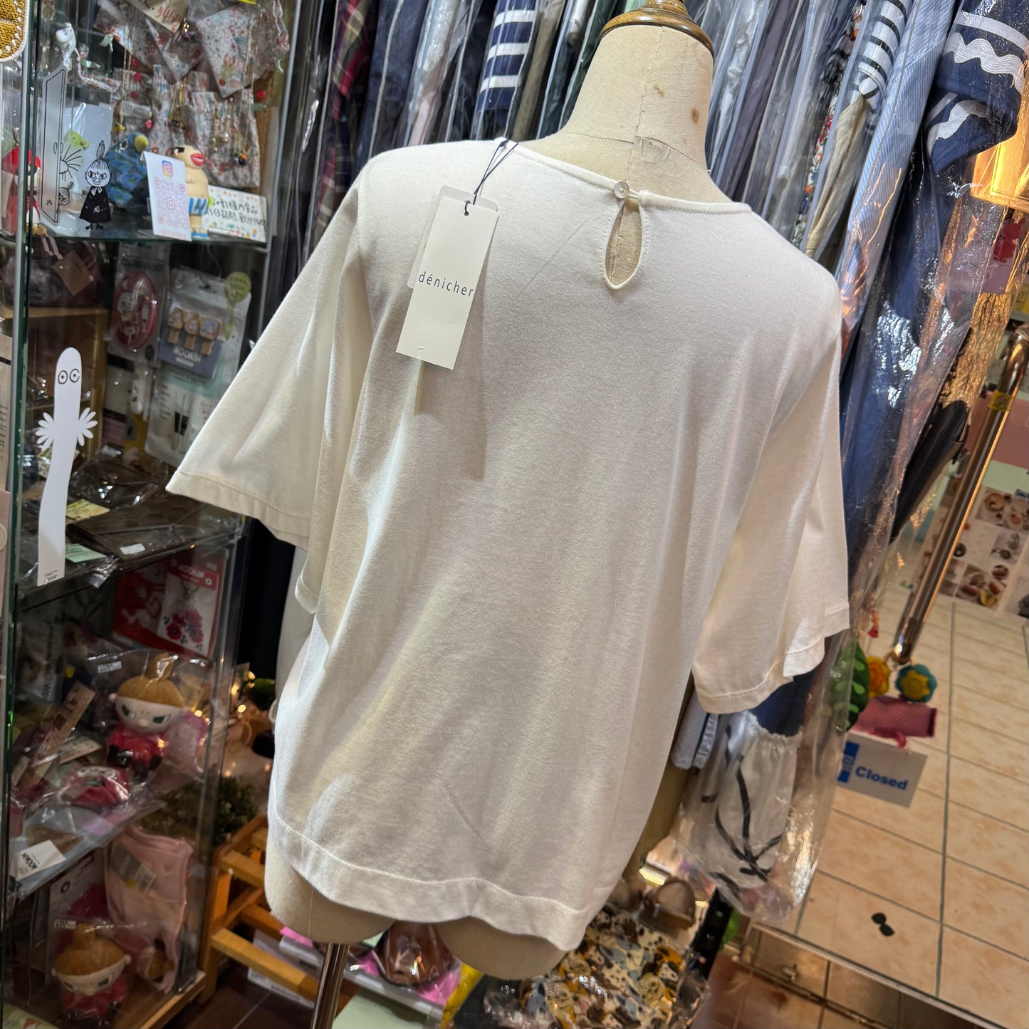 Denicher Cats White T-shirt, made in Japan