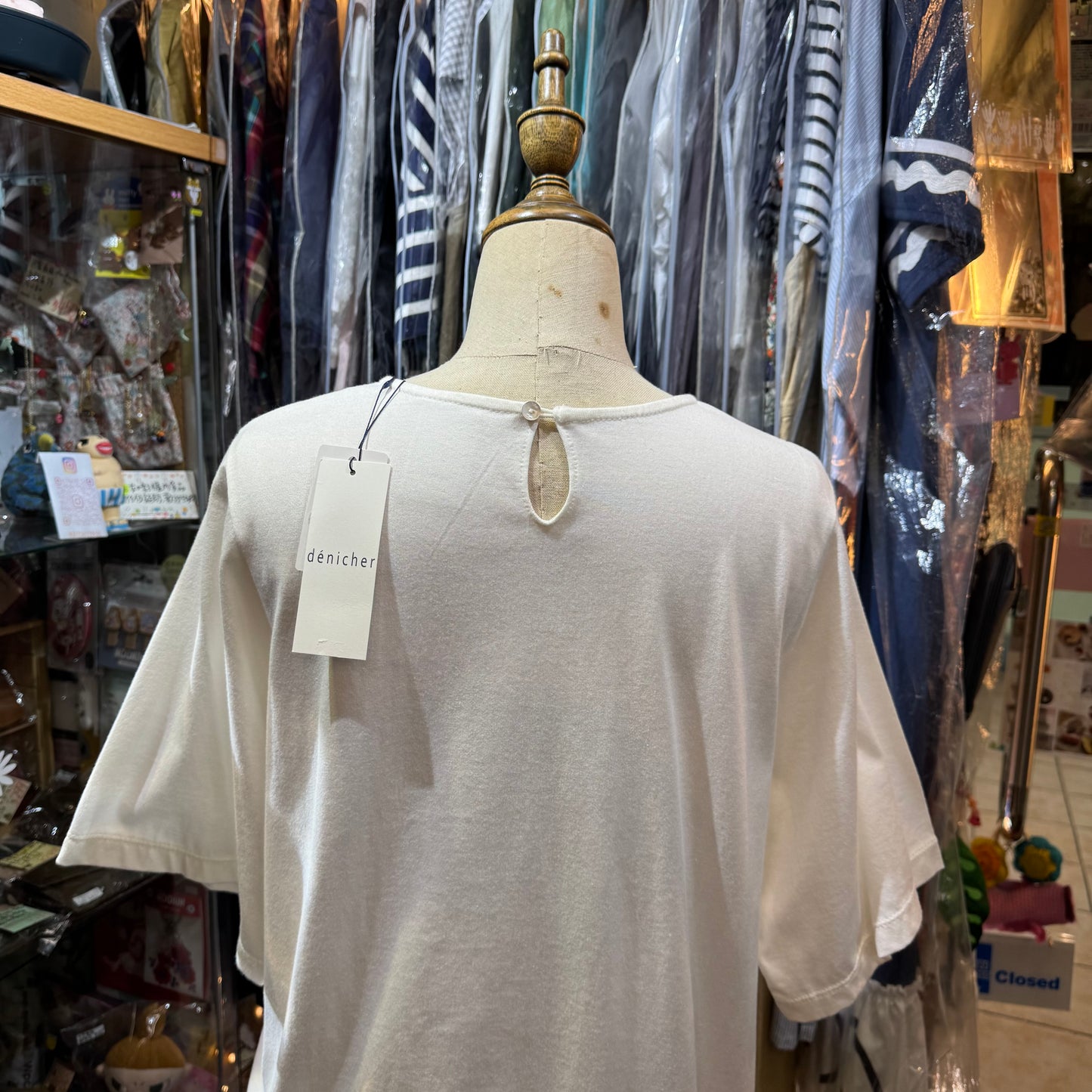 Denicher Cats White T-shirt, made in Japan