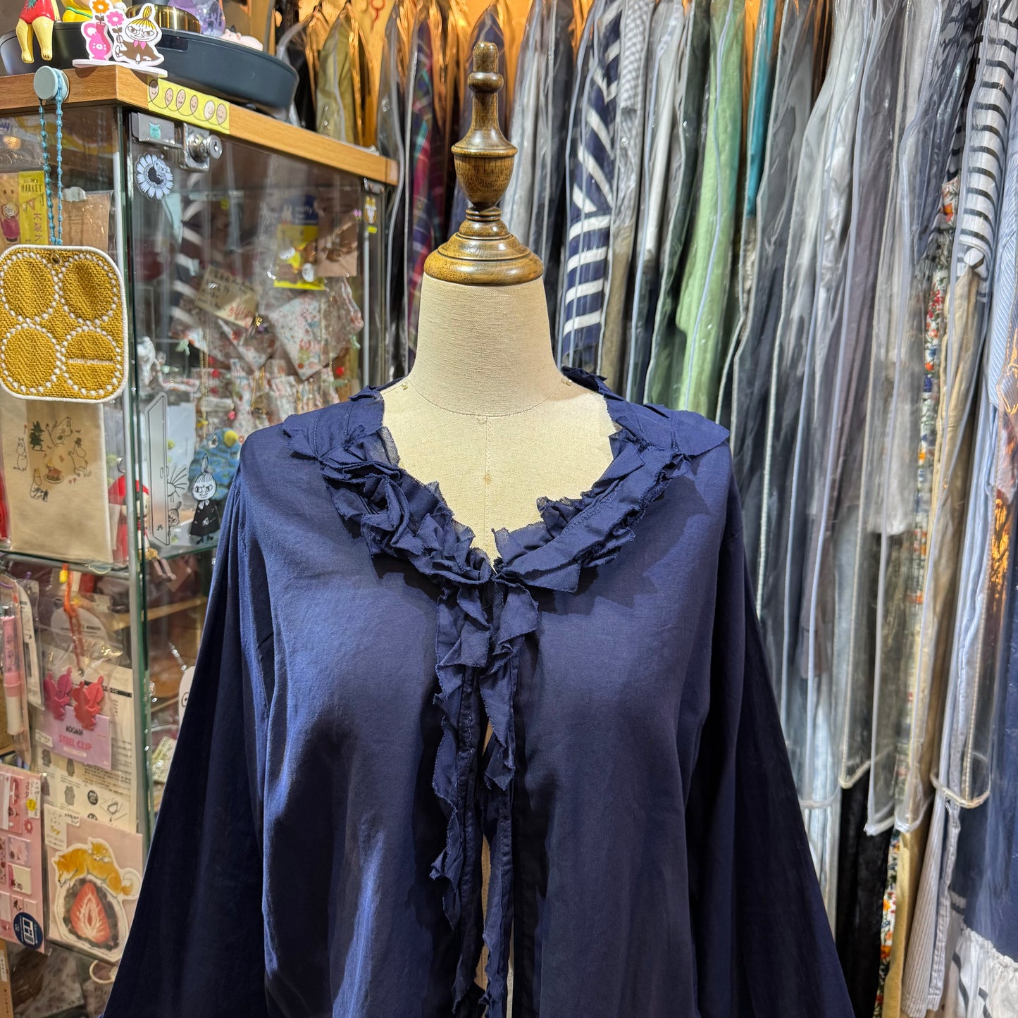 SO Navy Frills 2Way Top, Cardigan