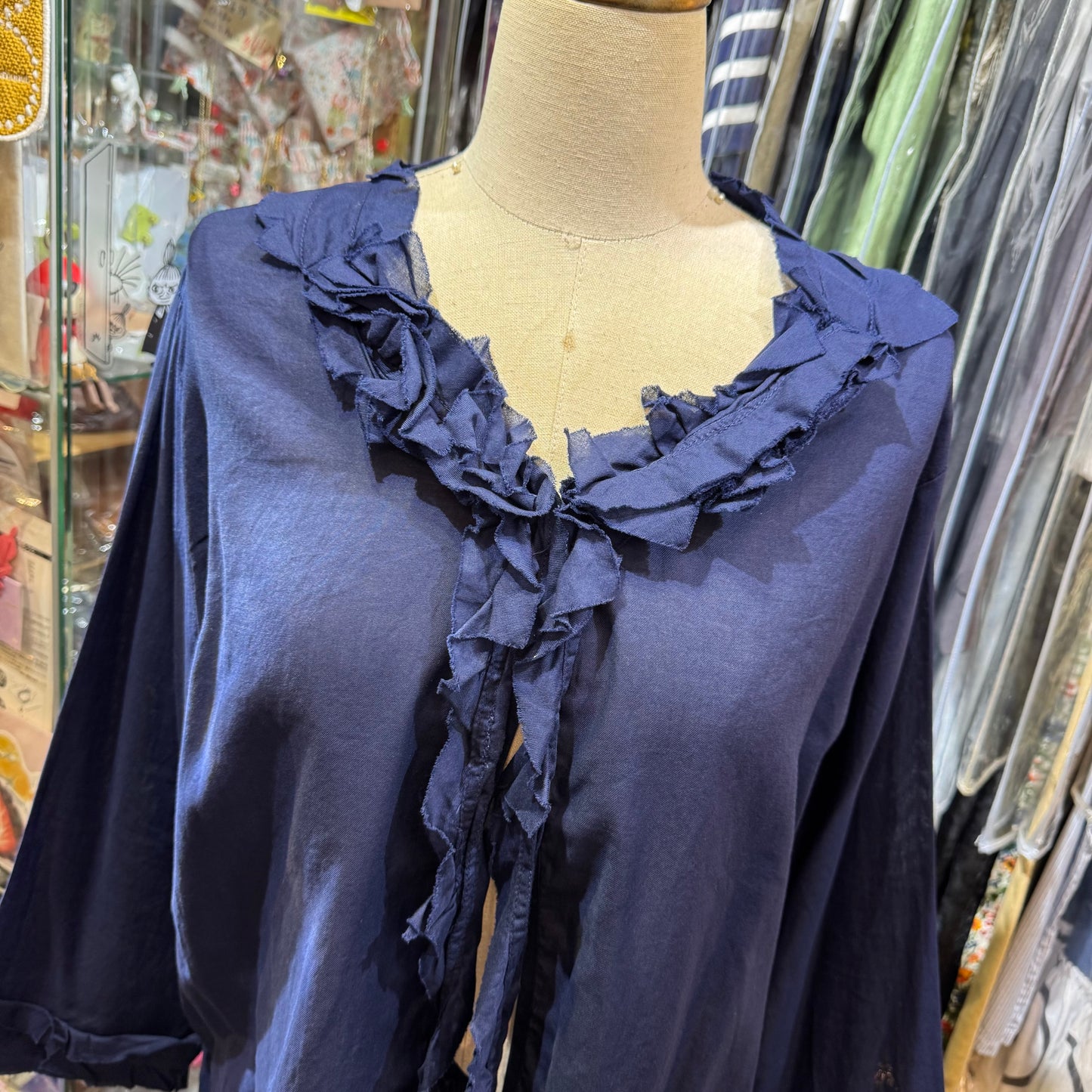 SO Navy Frills 2Way Top, Cardigan