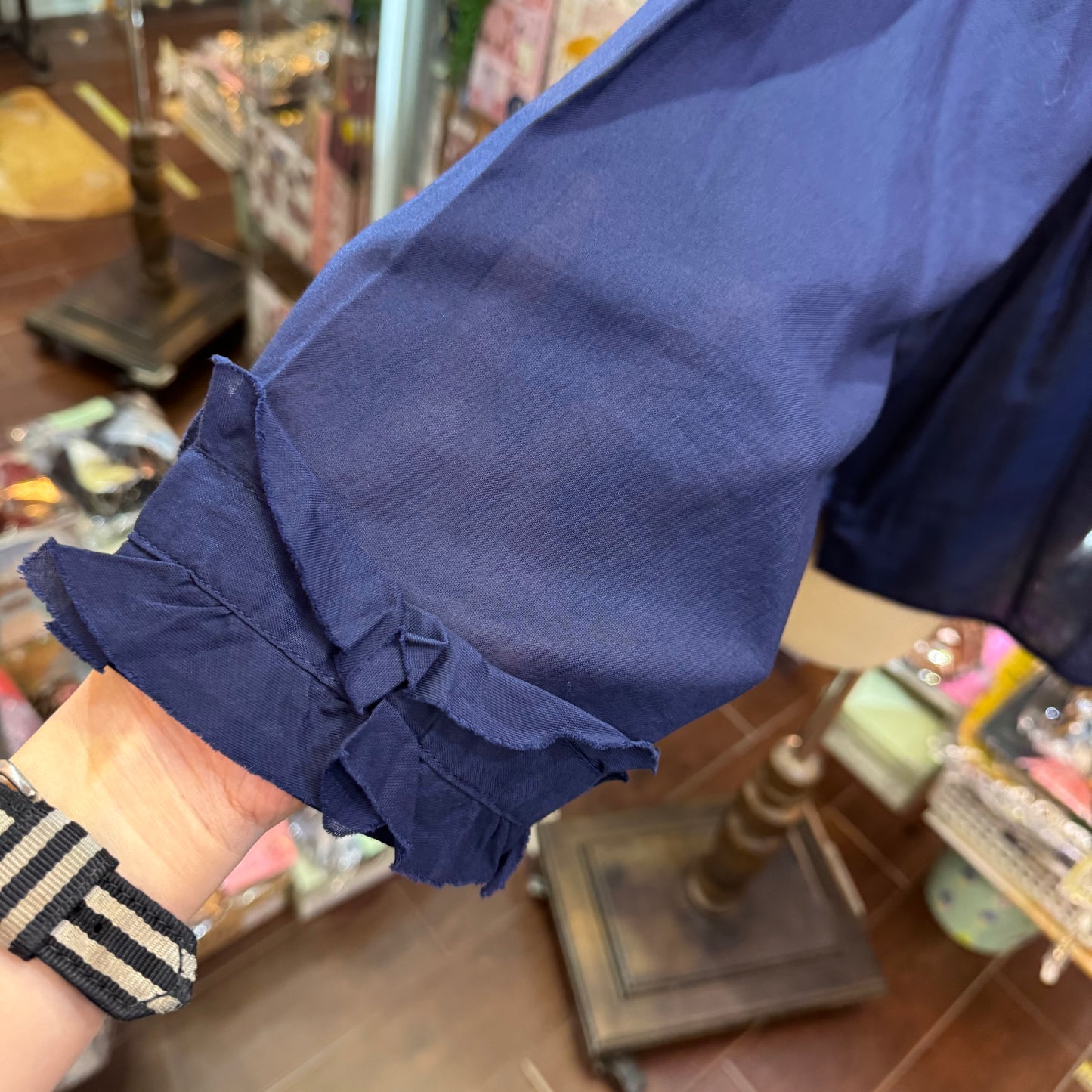 SO Navy Frills 2Way Top, Cardigan