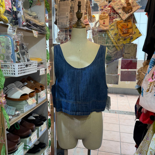Nouvelles du Paradis Denim 2Way Vest Top