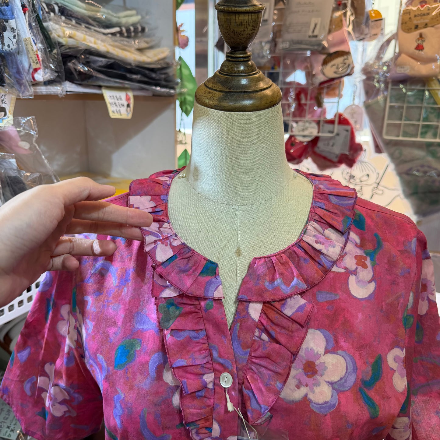 Michael Beaudouin X Liberty London Floral Pink Shirt, made in Japan
