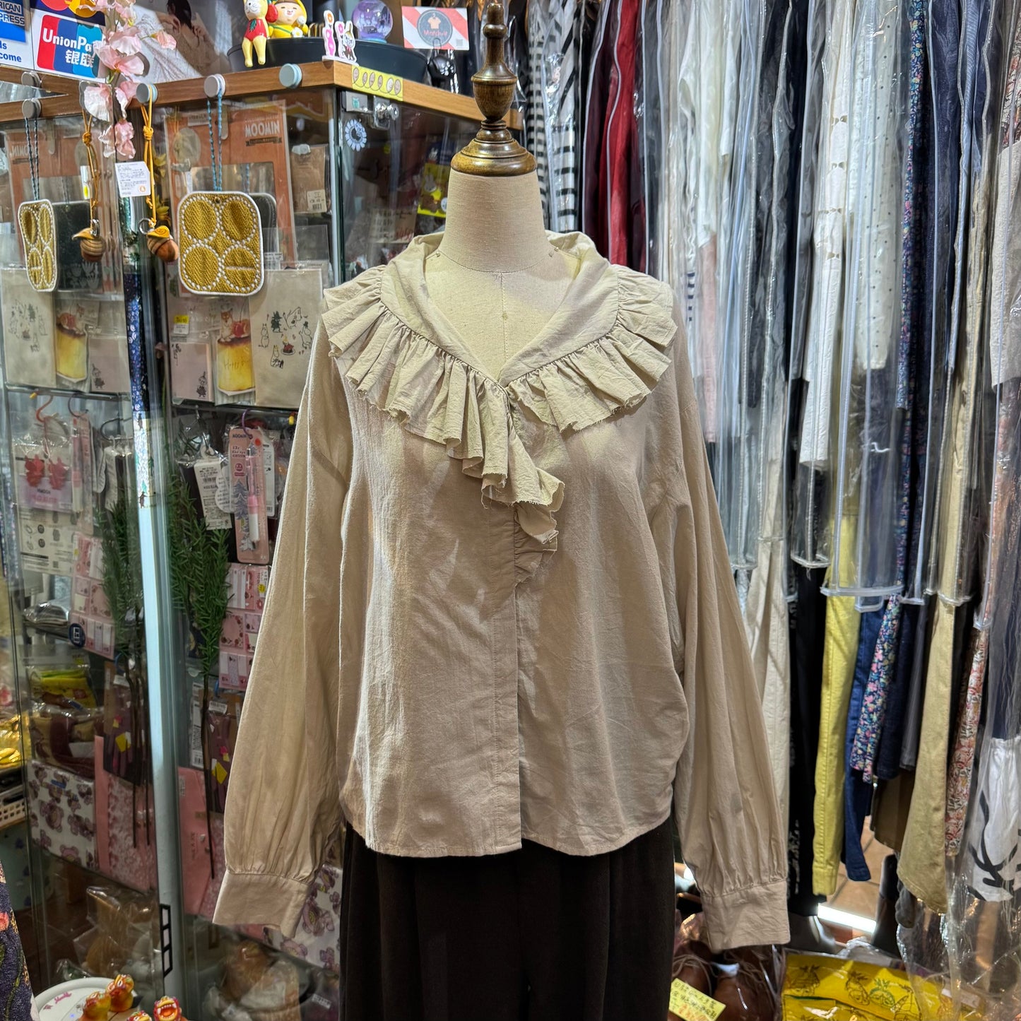 Sale- Mizuiro Ind Ruffles Shirt, 2 Colors, made in Japan