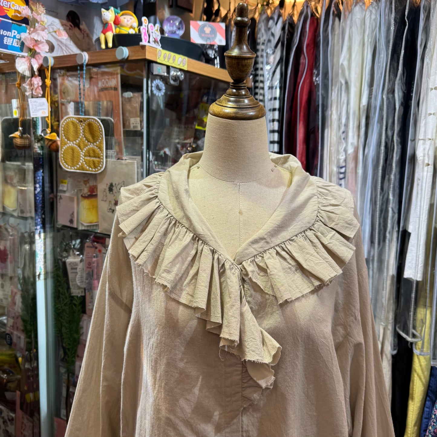 Sale- Mizuiro Ind Ruffles Shirt, 2 Colors, made in Japan
