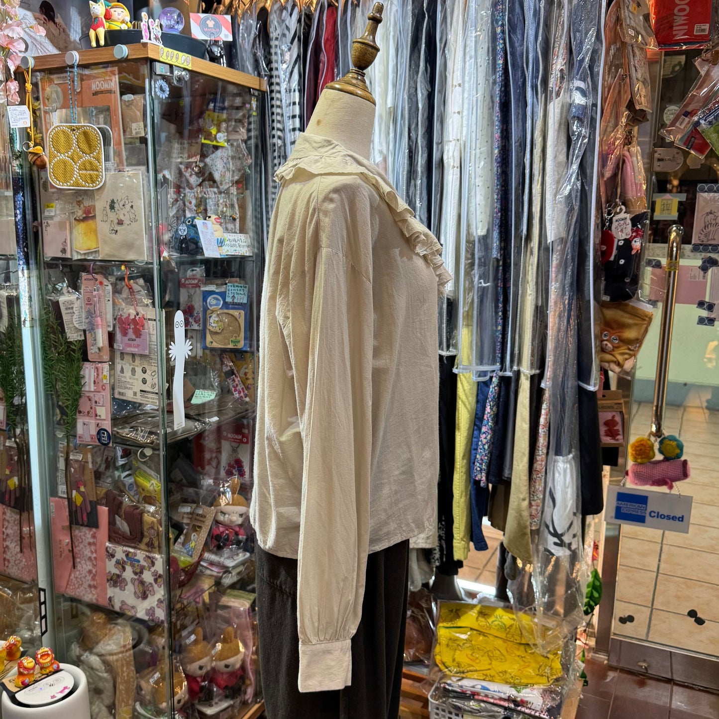 Sale- Mizuiro Ind Ruffles Shirt, 2 Colors, made in Japan