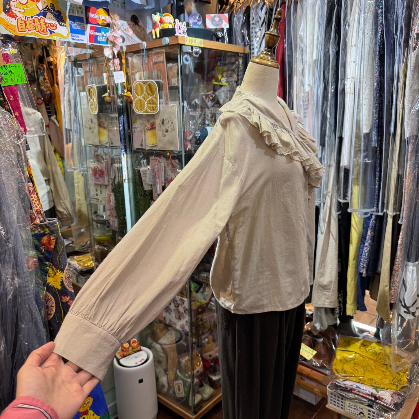 Sale- Mizuiro Ind Ruffles Shirt, 2 Colors, made in Japan