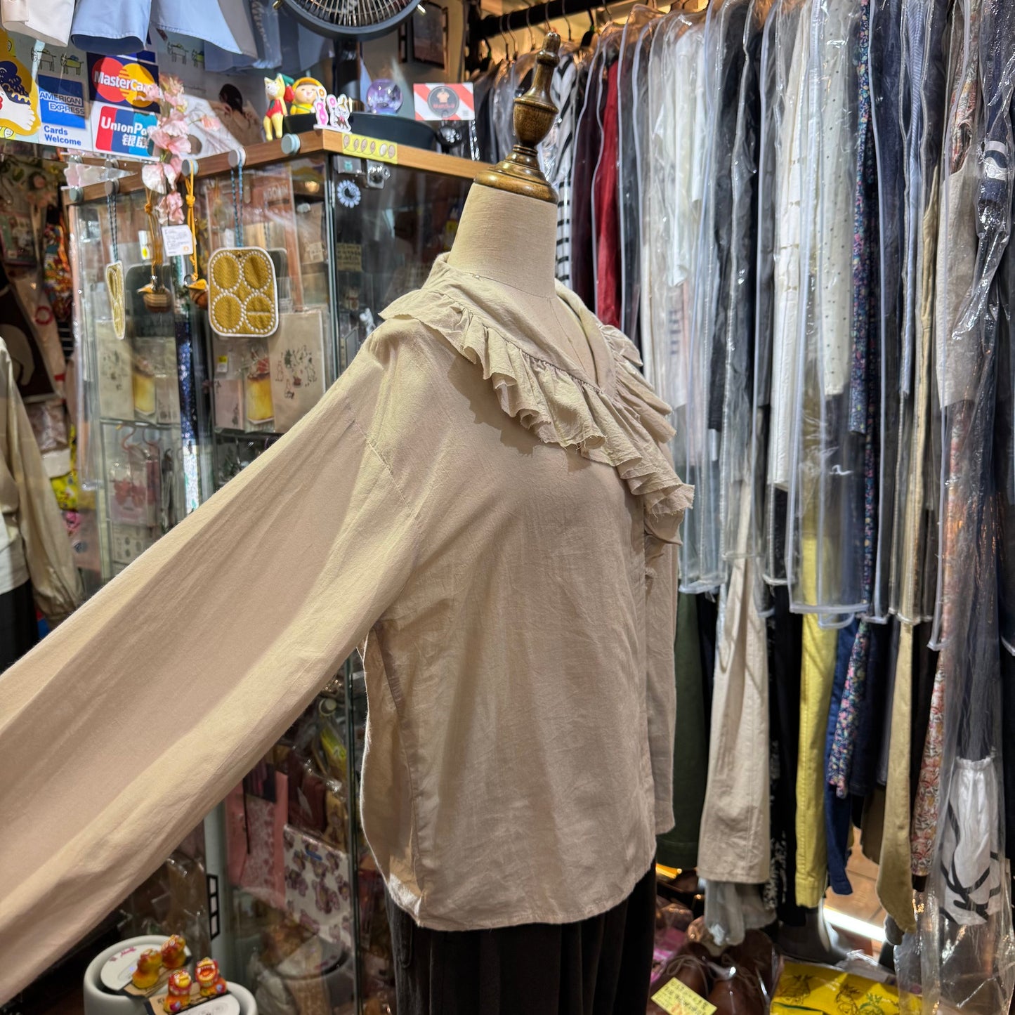 Sale- Mizuiro Ind Ruffles Shirt, 2 Colors, made in Japan