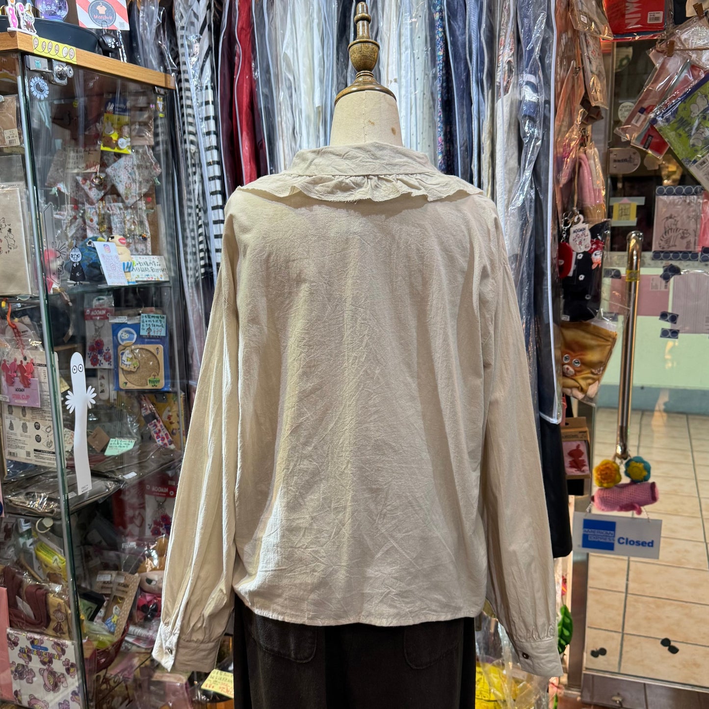 Sale- Mizuiro Ind Ruffles Shirt, 2 Colors, made in Japan