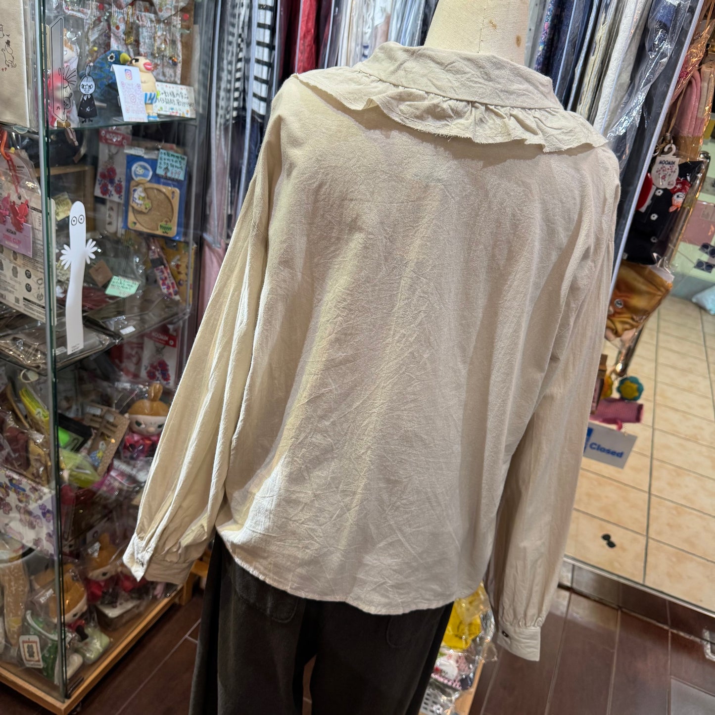 Sale- Mizuiro Ind Ruffles Shirt, 2 Colors, made in Japan