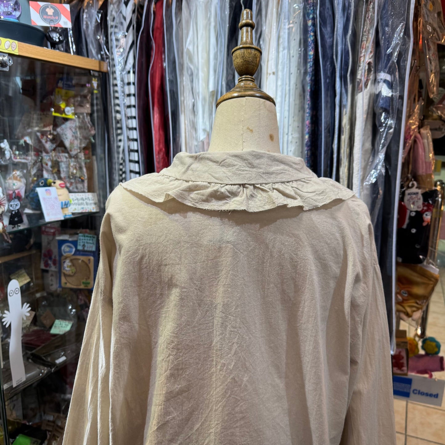 Sale- Mizuiro Ind Ruffles Shirt, 2 Colors, made in Japan