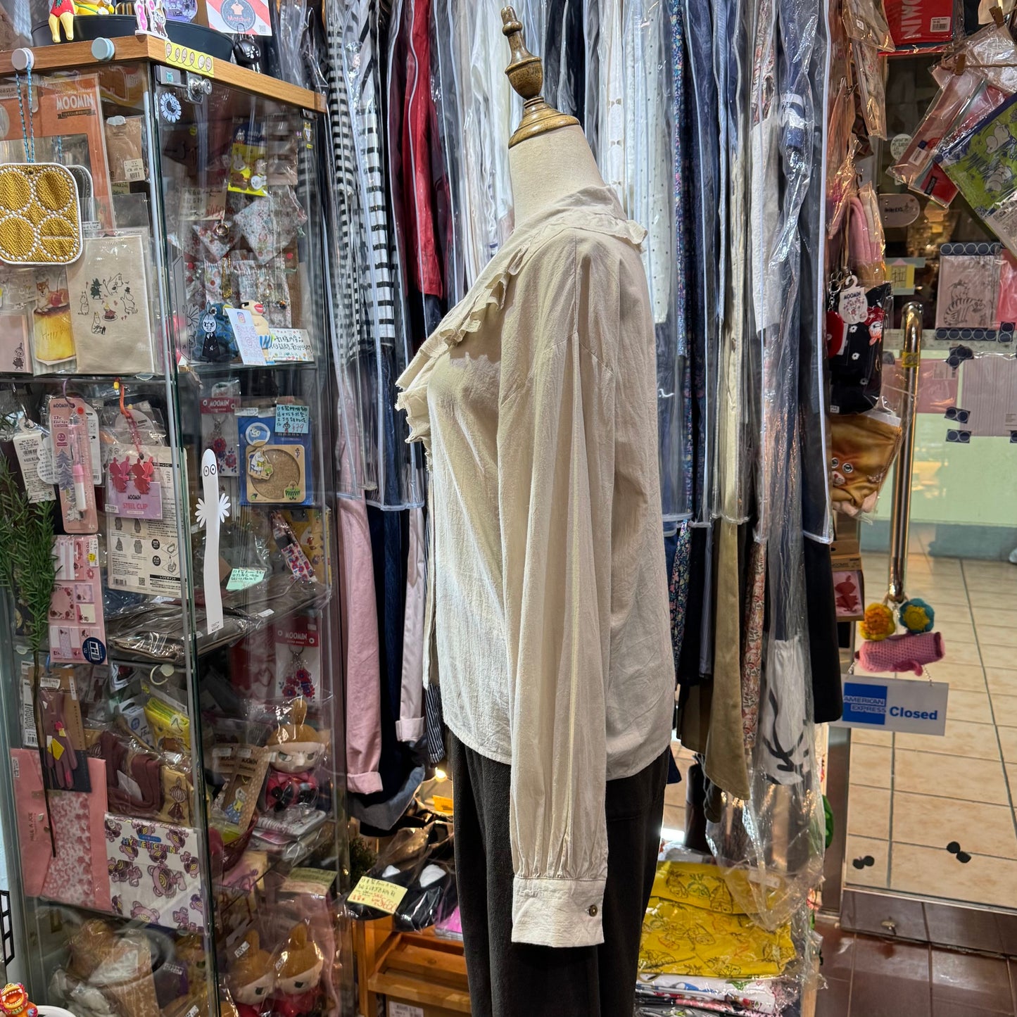 Sale- Mizuiro Ind Ruffles Shirt, 2 Colors, made in Japan