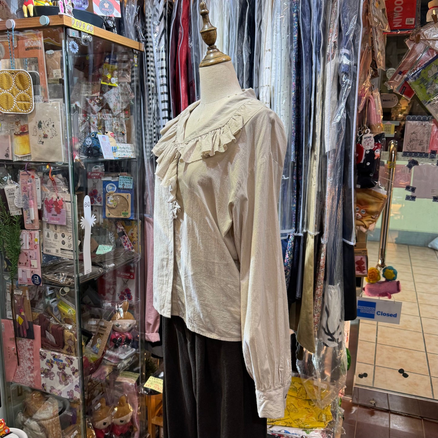 Sale- Mizuiro Ind Ruffles Shirt, 2 Colors, made in Japan