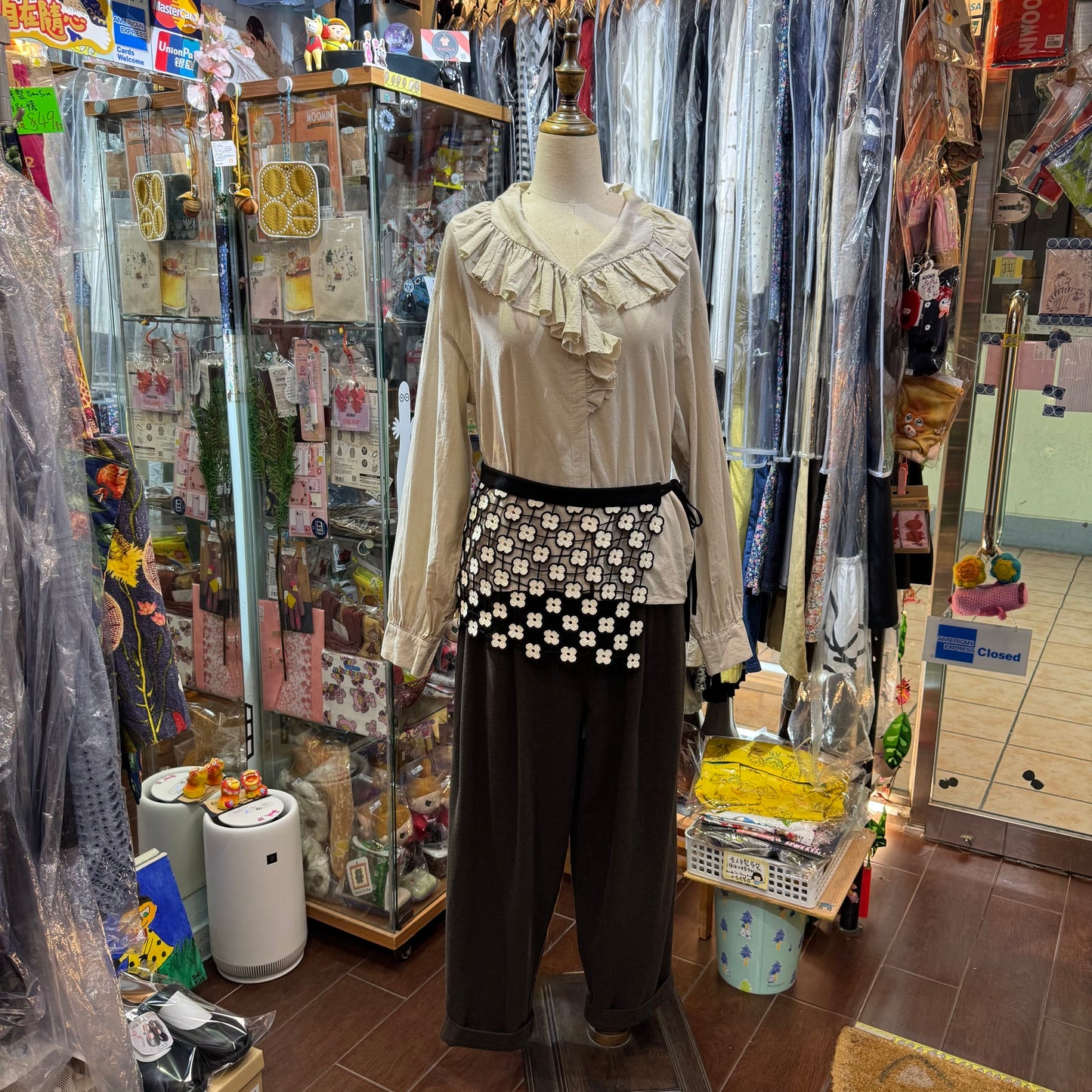 Sale- Mizuiro Ind Ruffles Shirt, 2 Colors, made in Japan