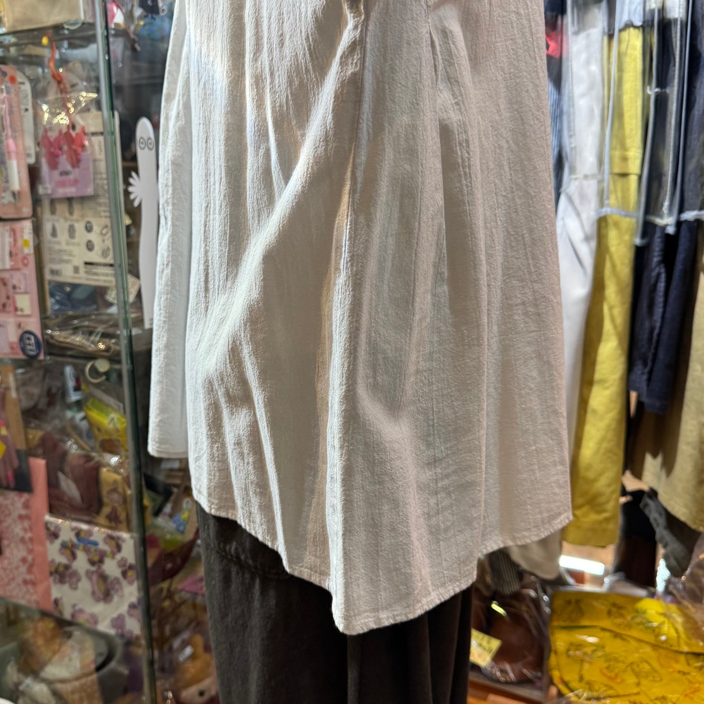 Sale- Ouvert Cotton Shirt, 2 Colors, made in Japan