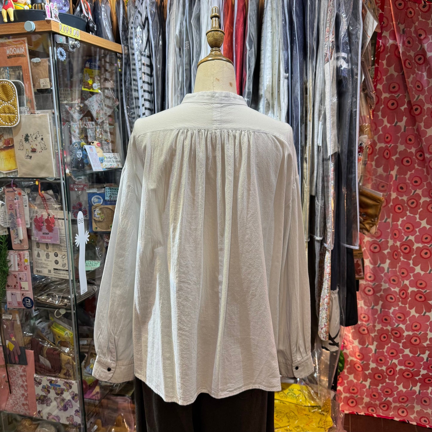 Sale- Ouvert Cotton Shirt, 2 Colors, made in Japan