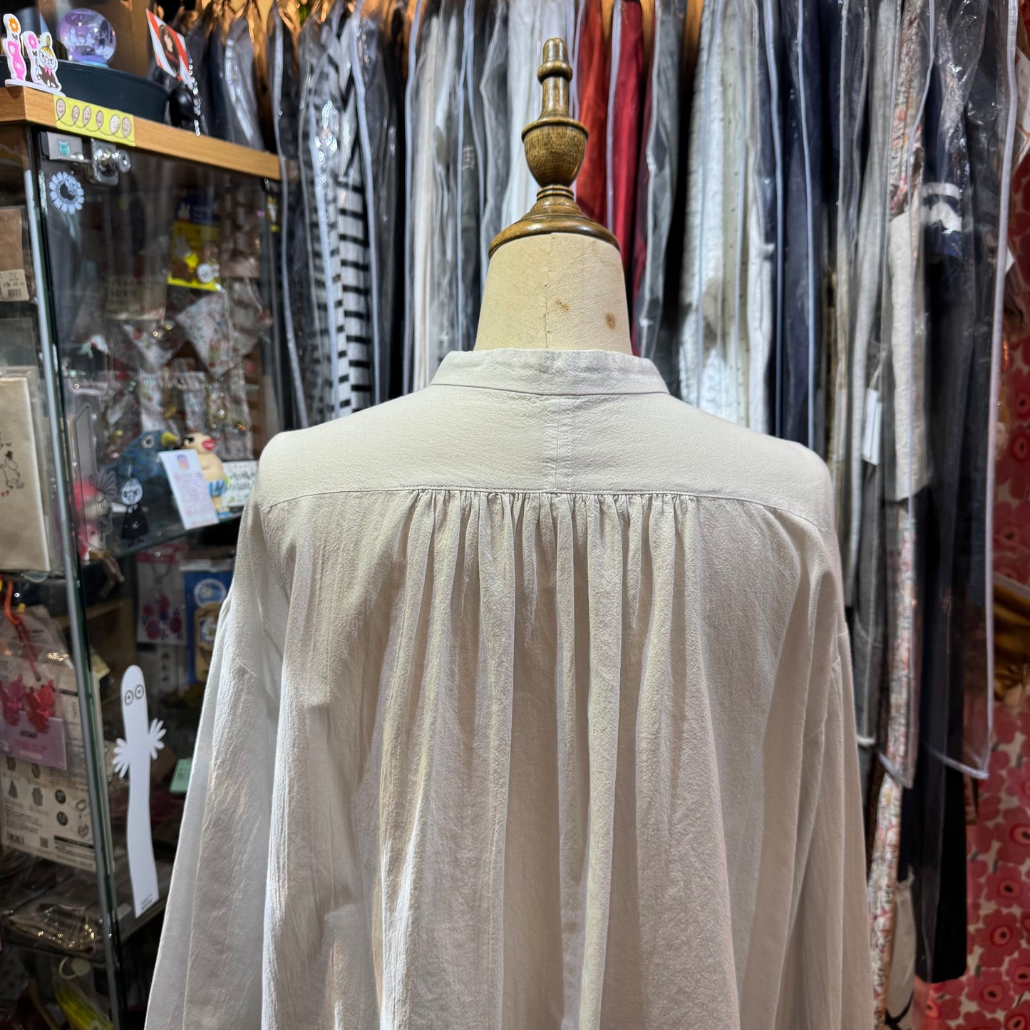 Sale- Ouvert Cotton Shirt, 2 Colors, made in Japan