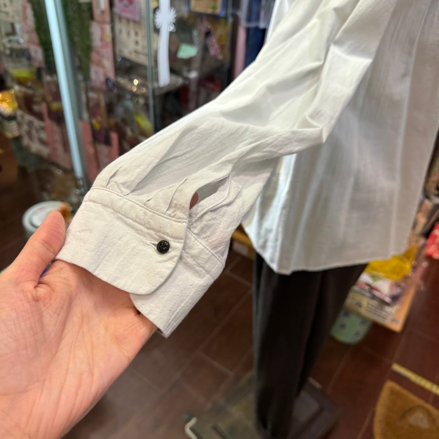 Sale- Ouvert Cotton Shirt, 2 Colors, made in Japan
