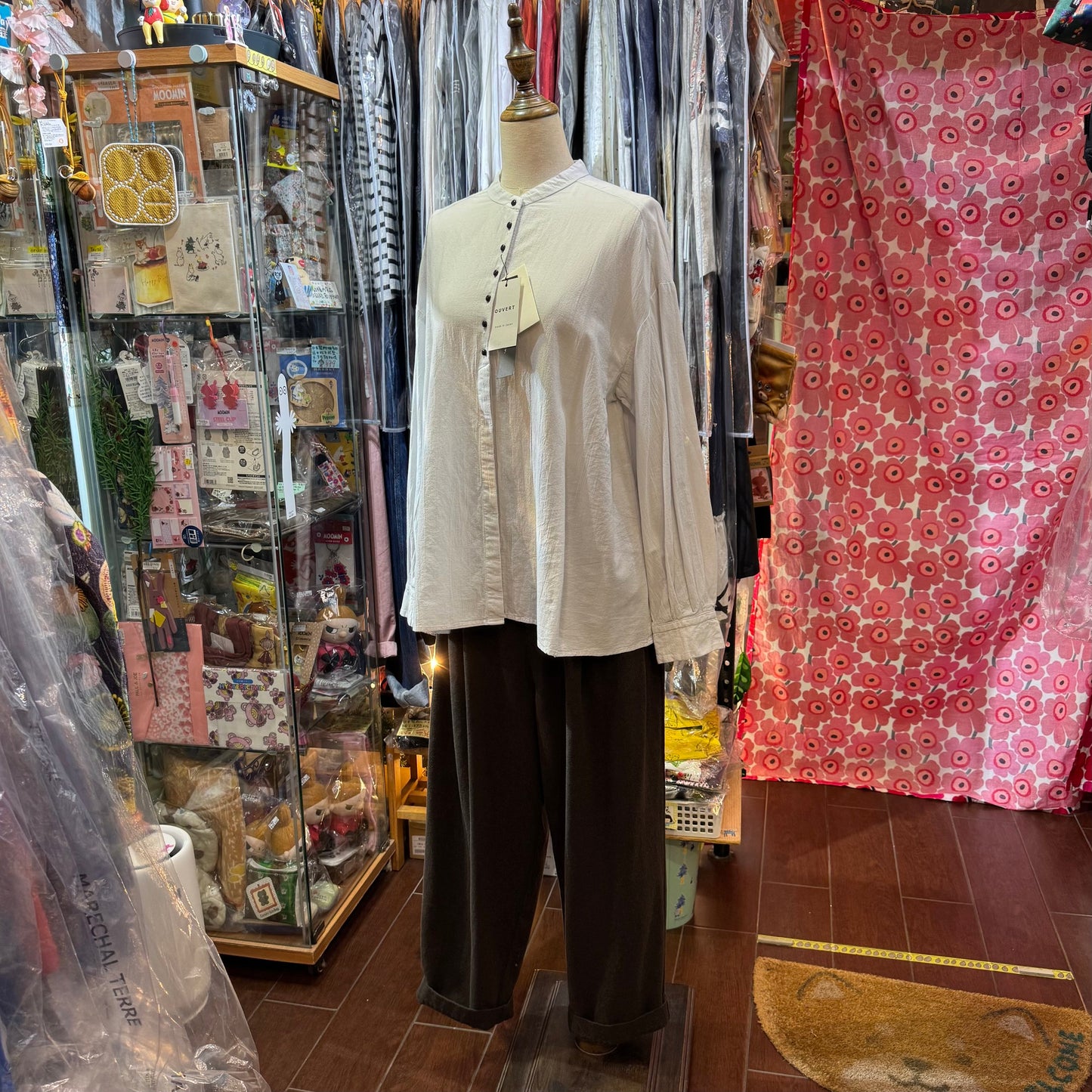 Sale- Ouvert Cotton Shirt, 2 Colors, made in Japan
