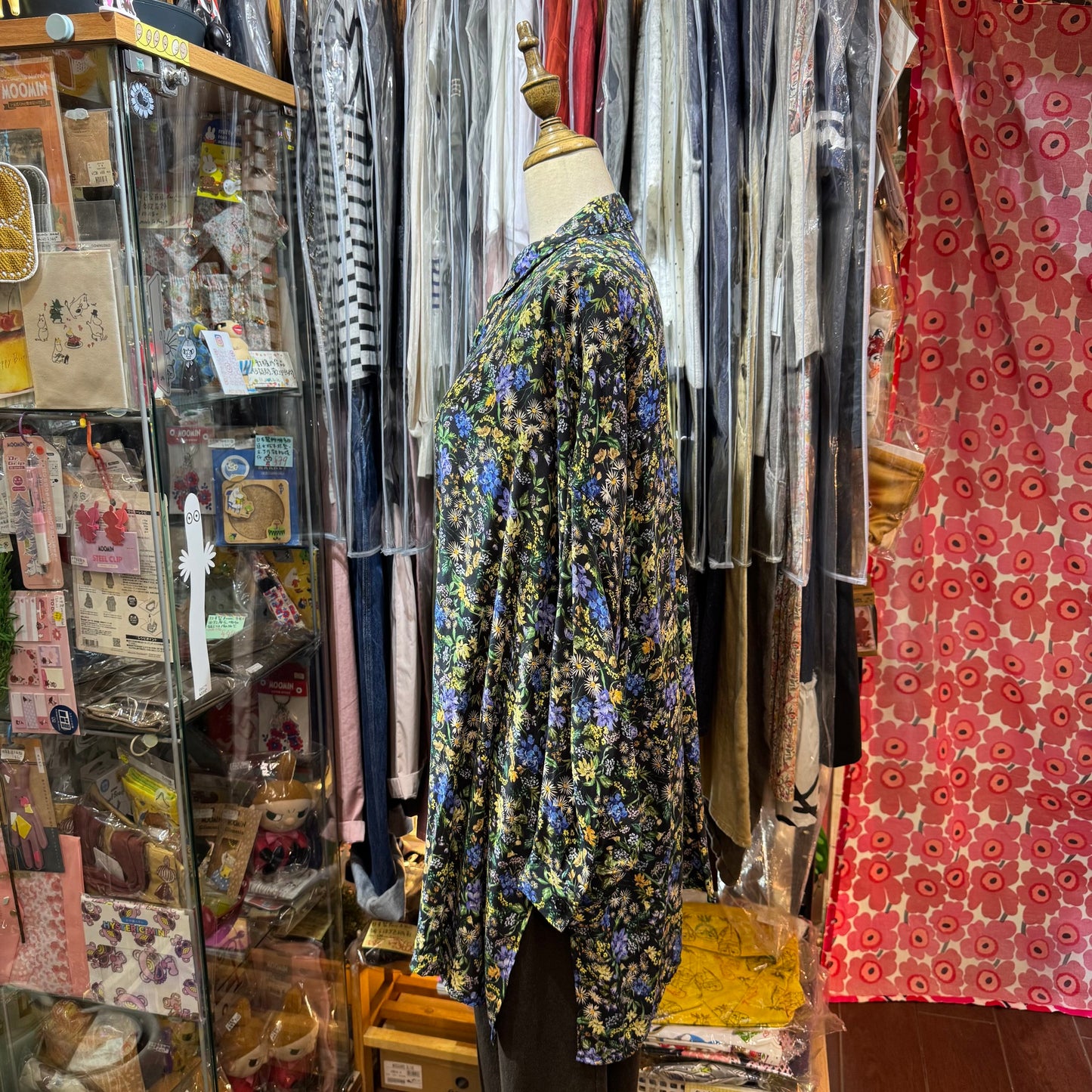 Sale- Ichi Floral Long Shirt, made in Japan
