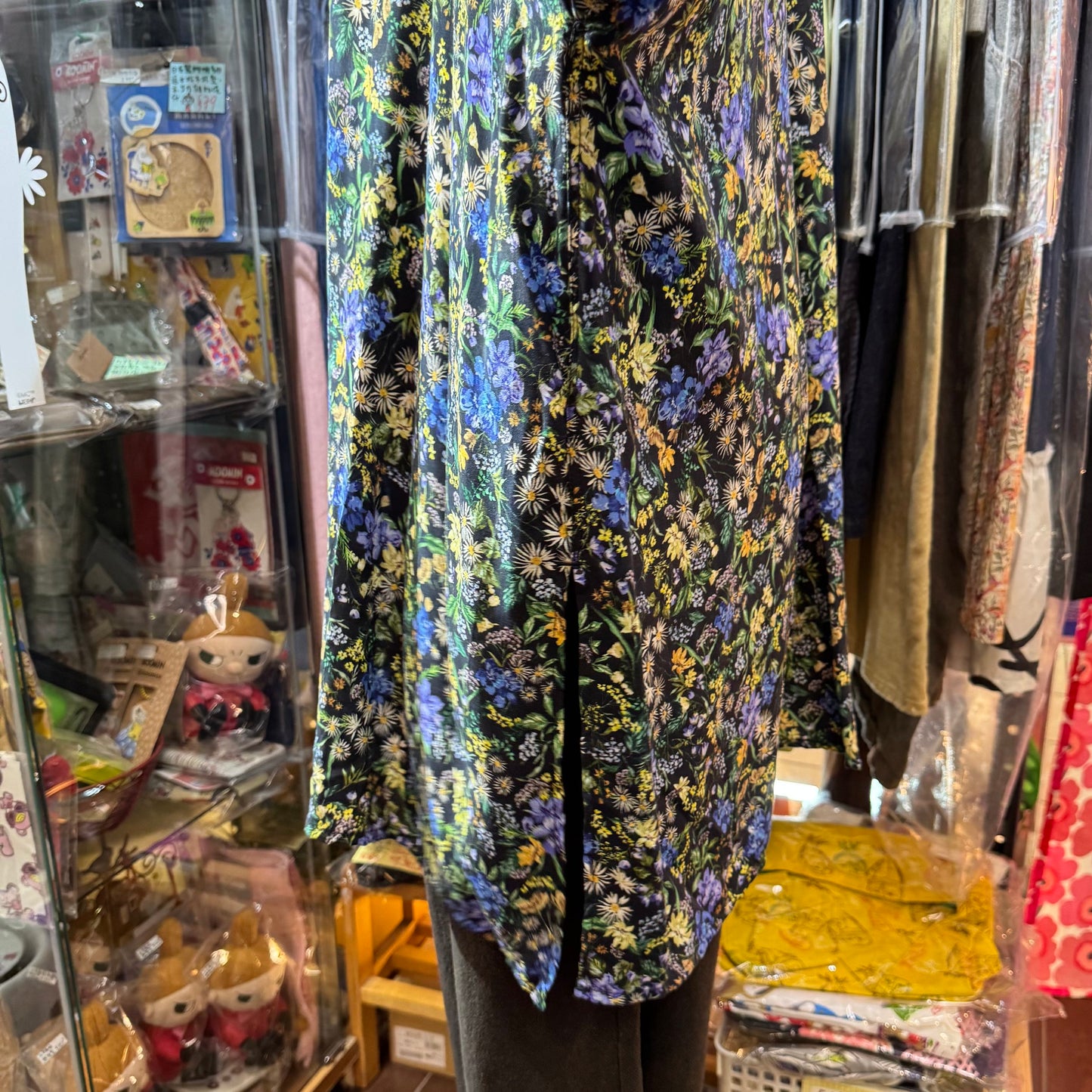 Sale- Ichi Floral Long Shirt, made in Japan