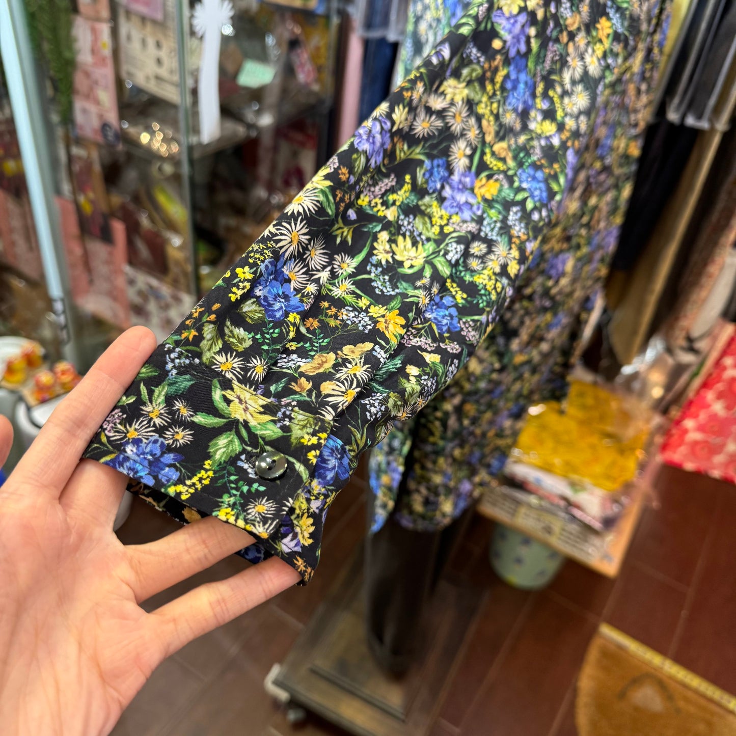 Sale- Ichi Floral Long Shirt, made in Japan