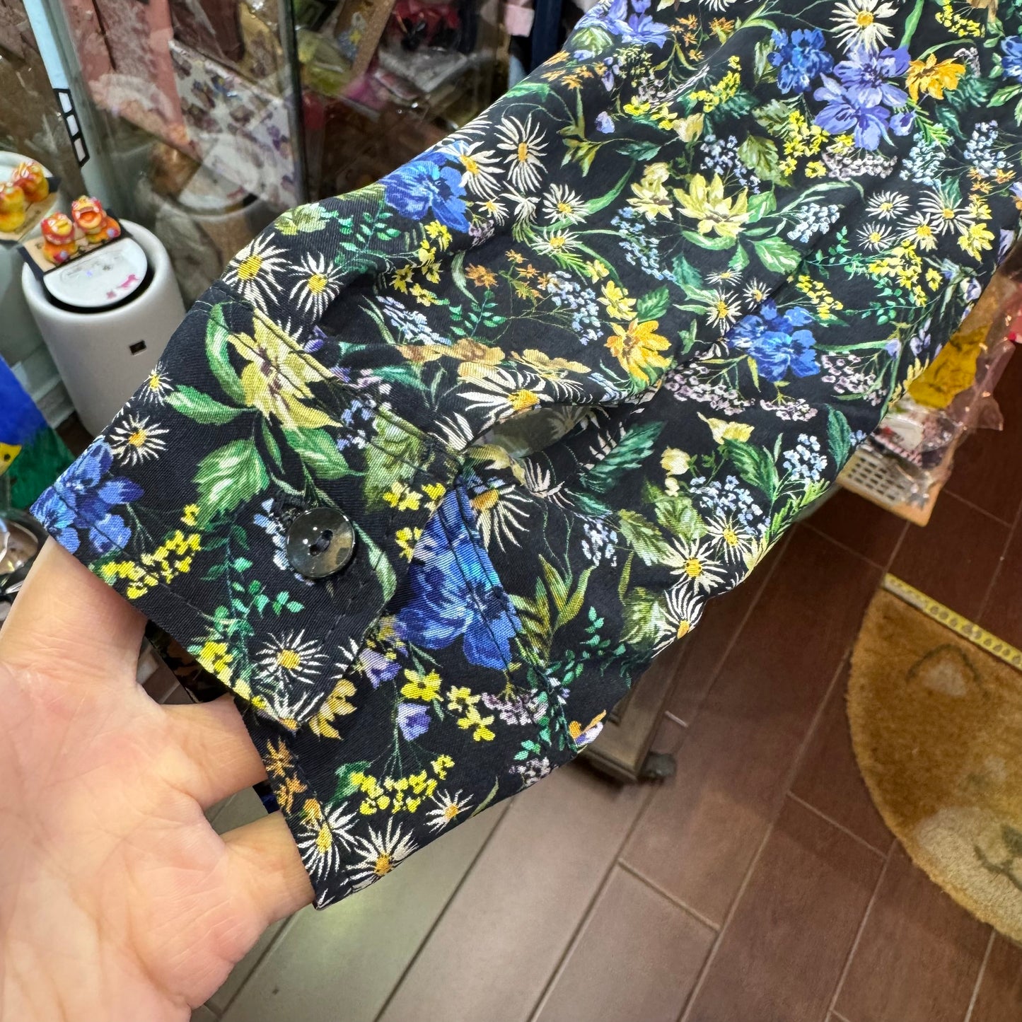 Sale- Ichi Floral Long Shirt, made in Japan