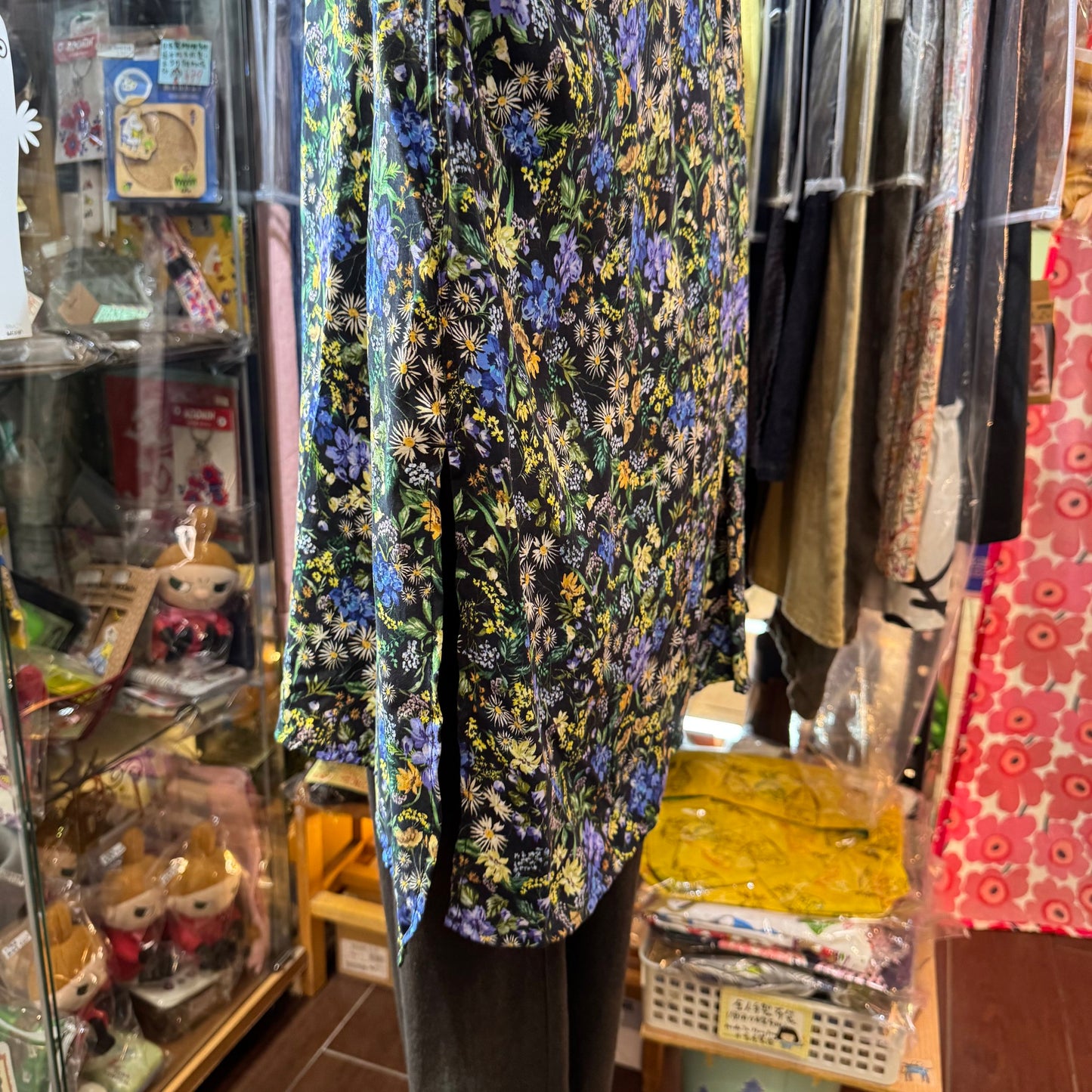Sale- Ichi Floral Long Shirt, made in Japan