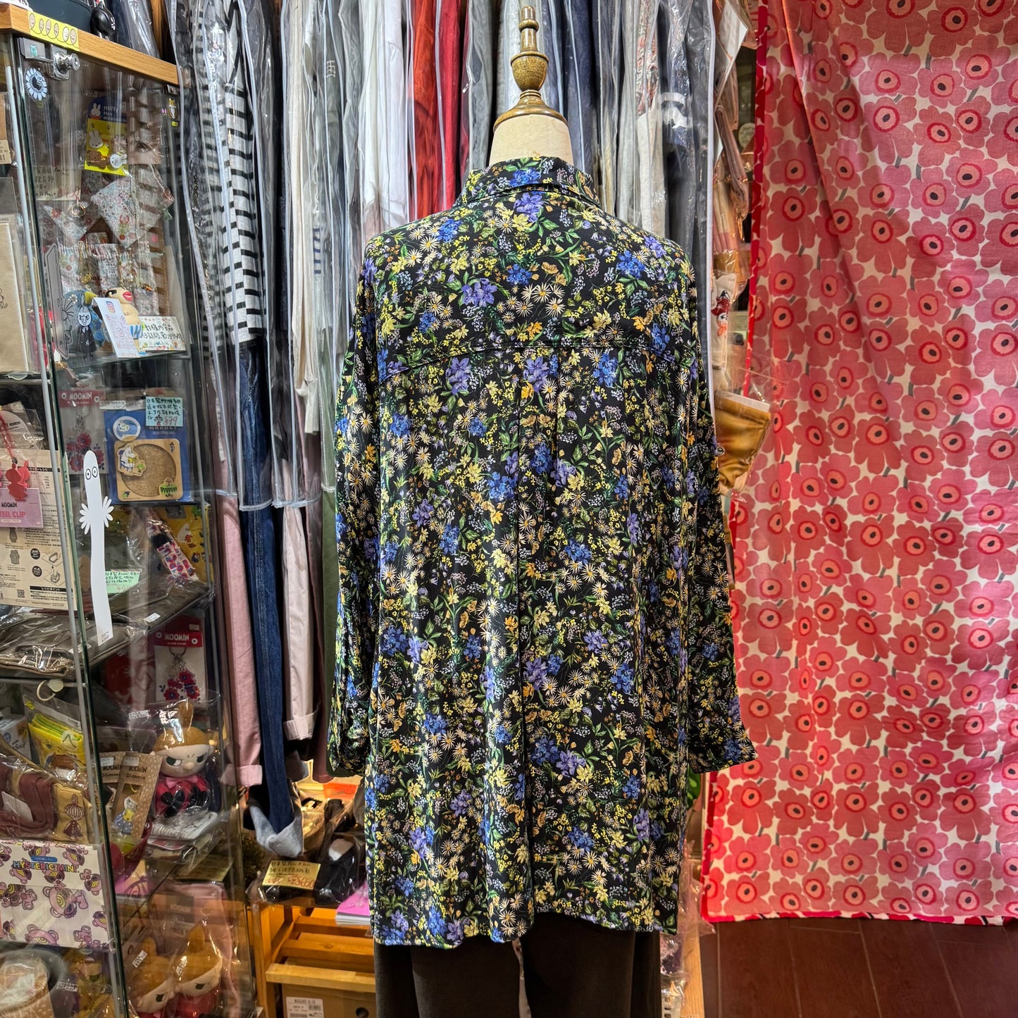 Sale- Ichi Floral Long Shirt, made in Japan