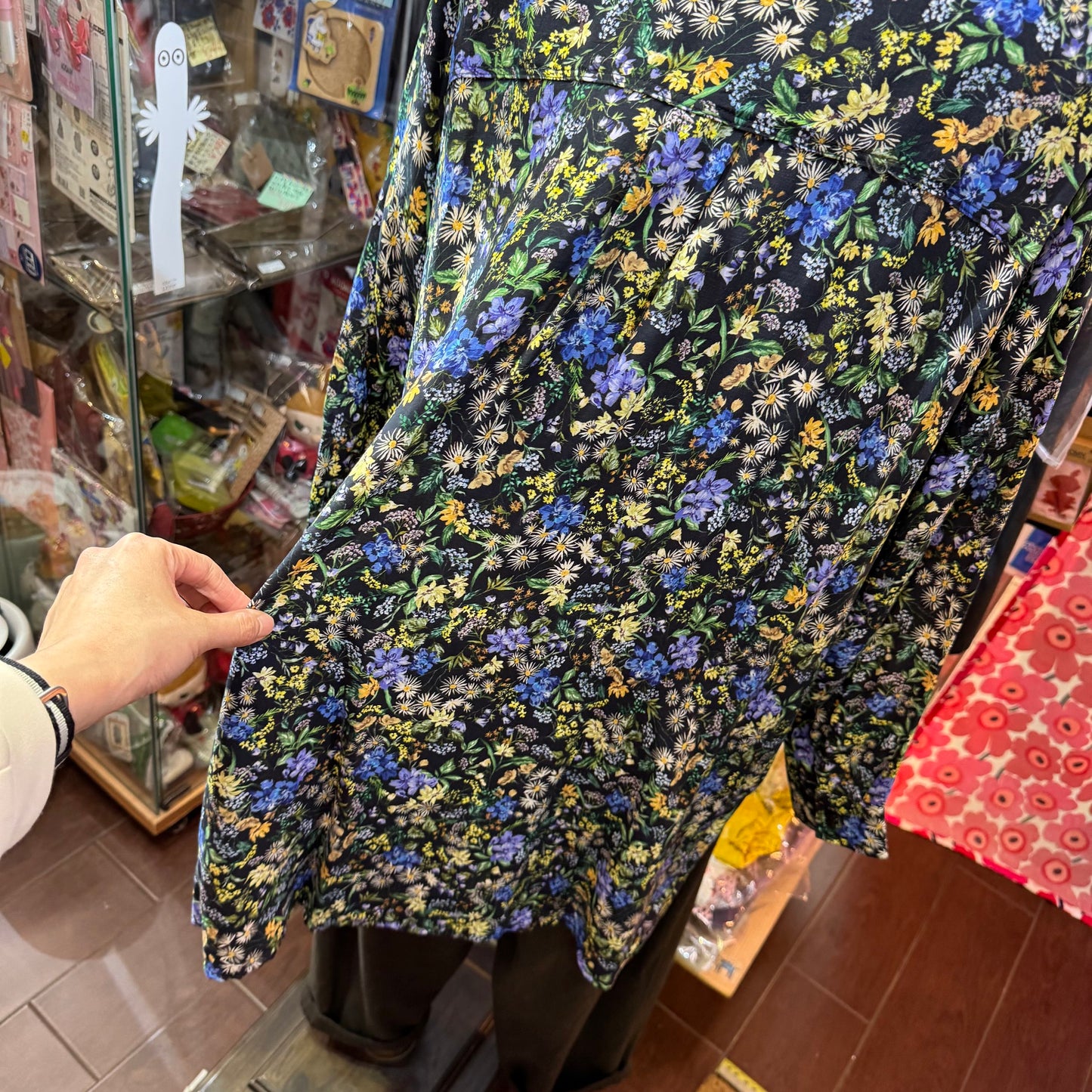 Sale- Ichi Floral Long Shirt, made in Japan