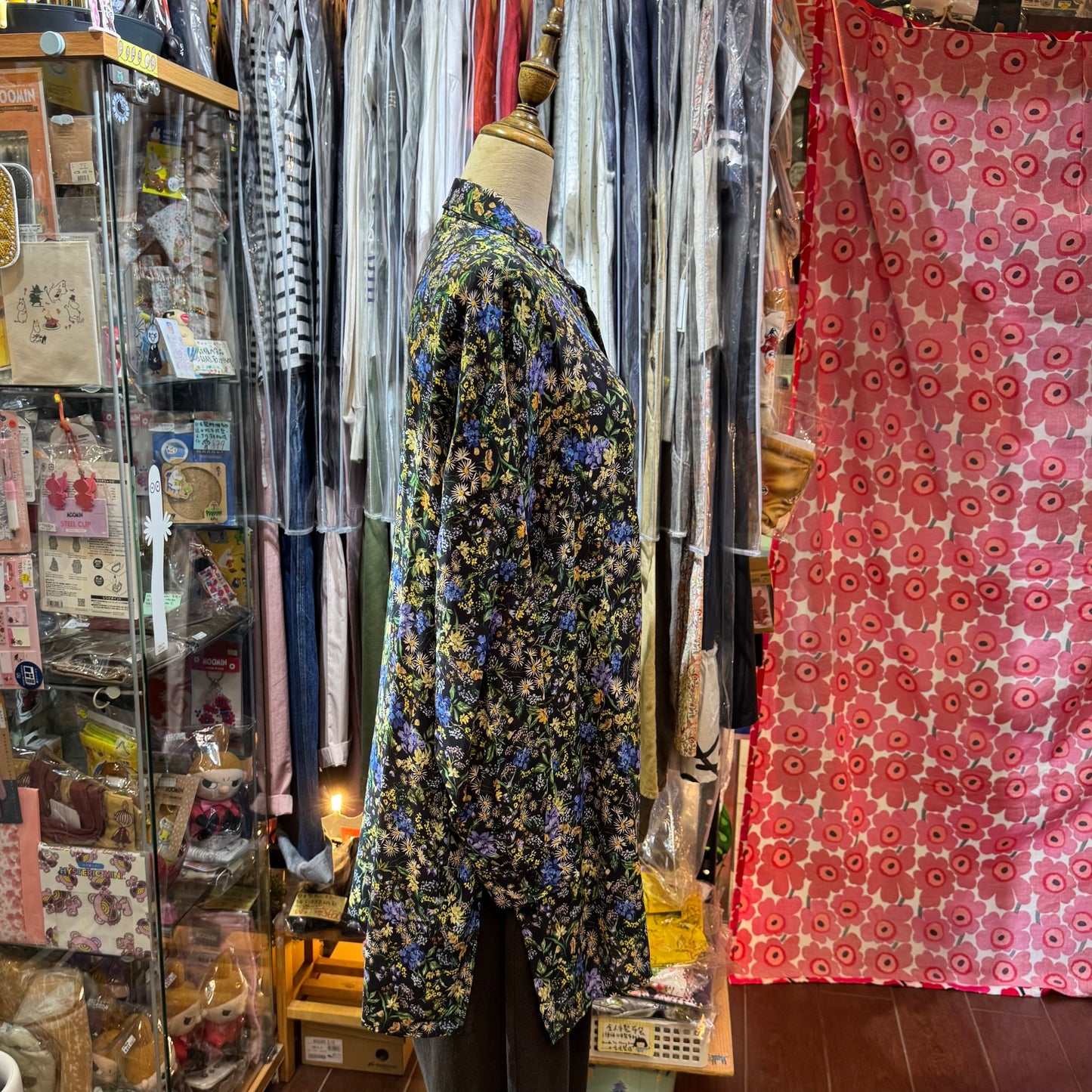 Sale- Ichi Floral Long Shirt, made in Japan