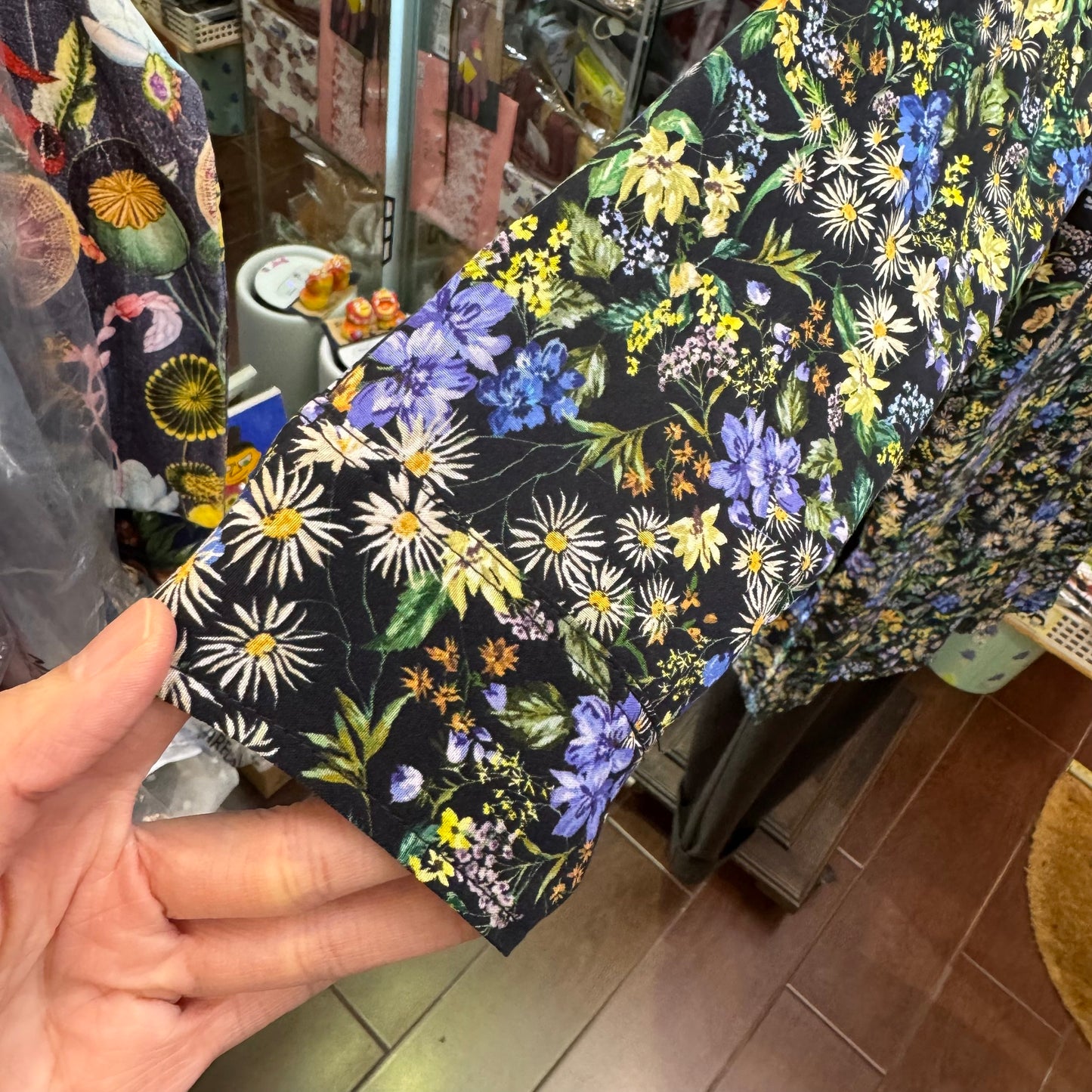 Sale- Ichi Floral Long Shirt, made in Japan