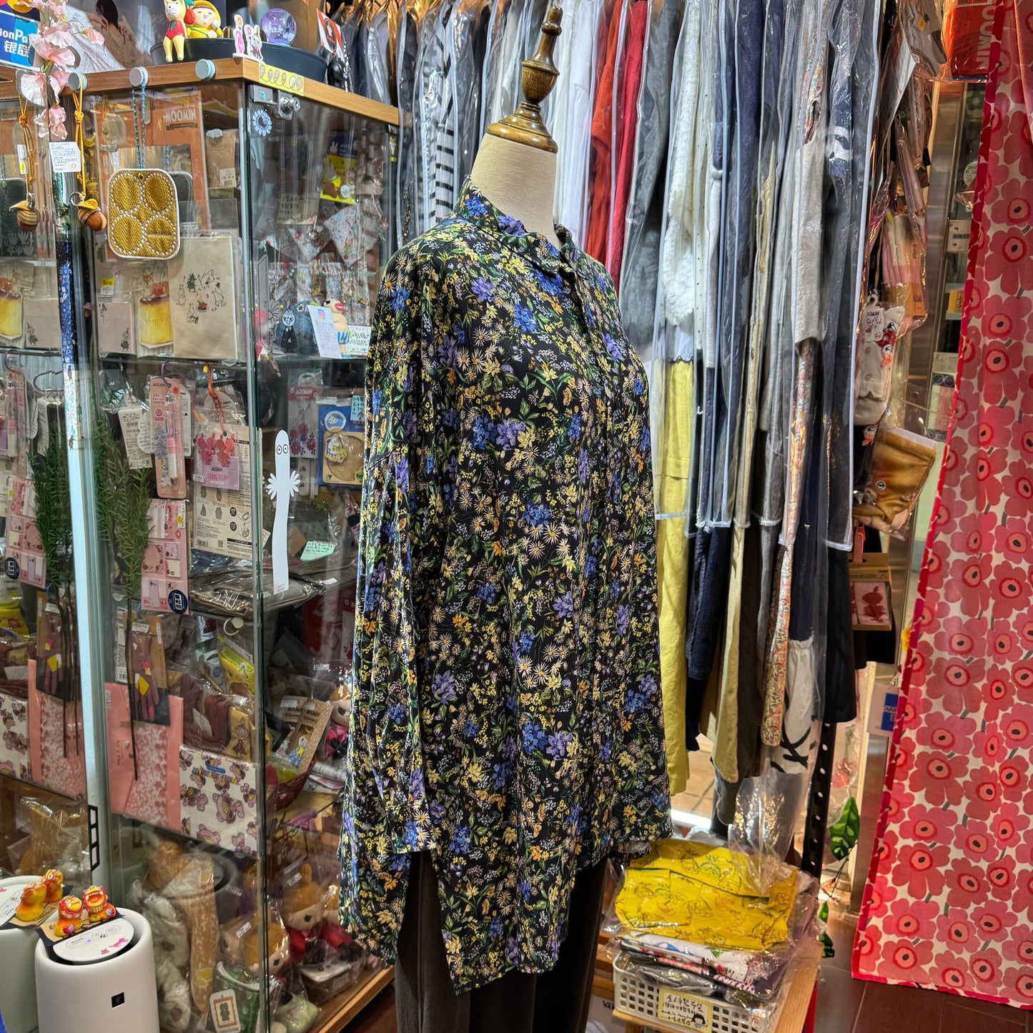 Sale- Ichi Floral Long Shirt, made in Japan