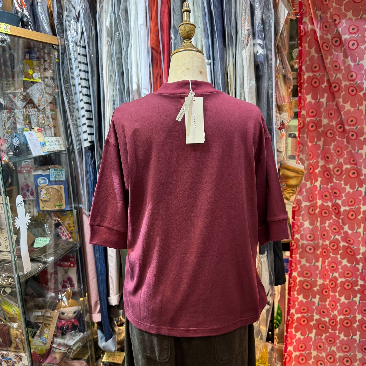 Diaries Wine T-shirt, made in Japan
