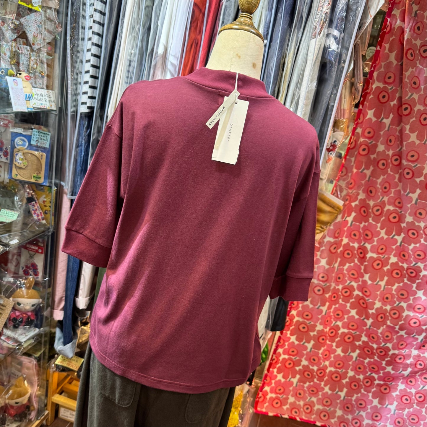 Diaries Wine T-shirt, made in Japan
