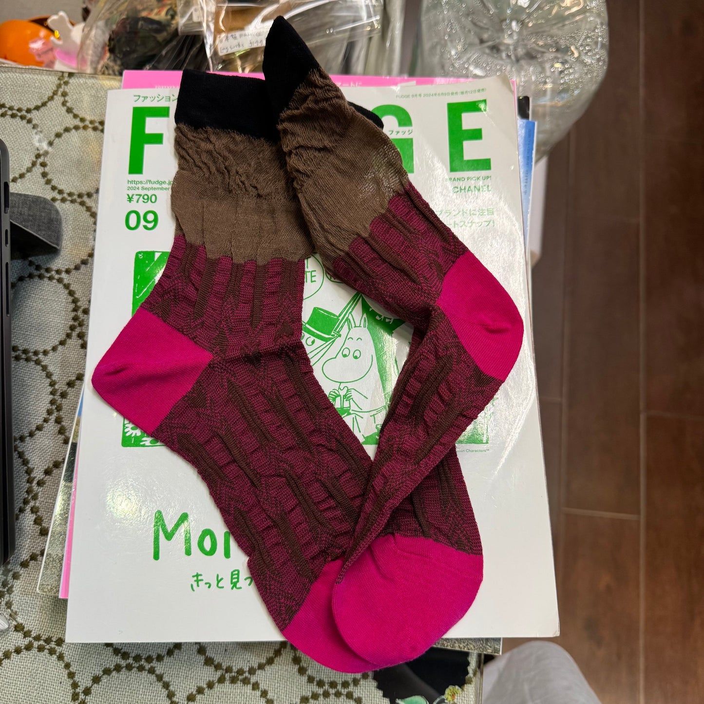 Nonnette Pink Socks, made in Japan