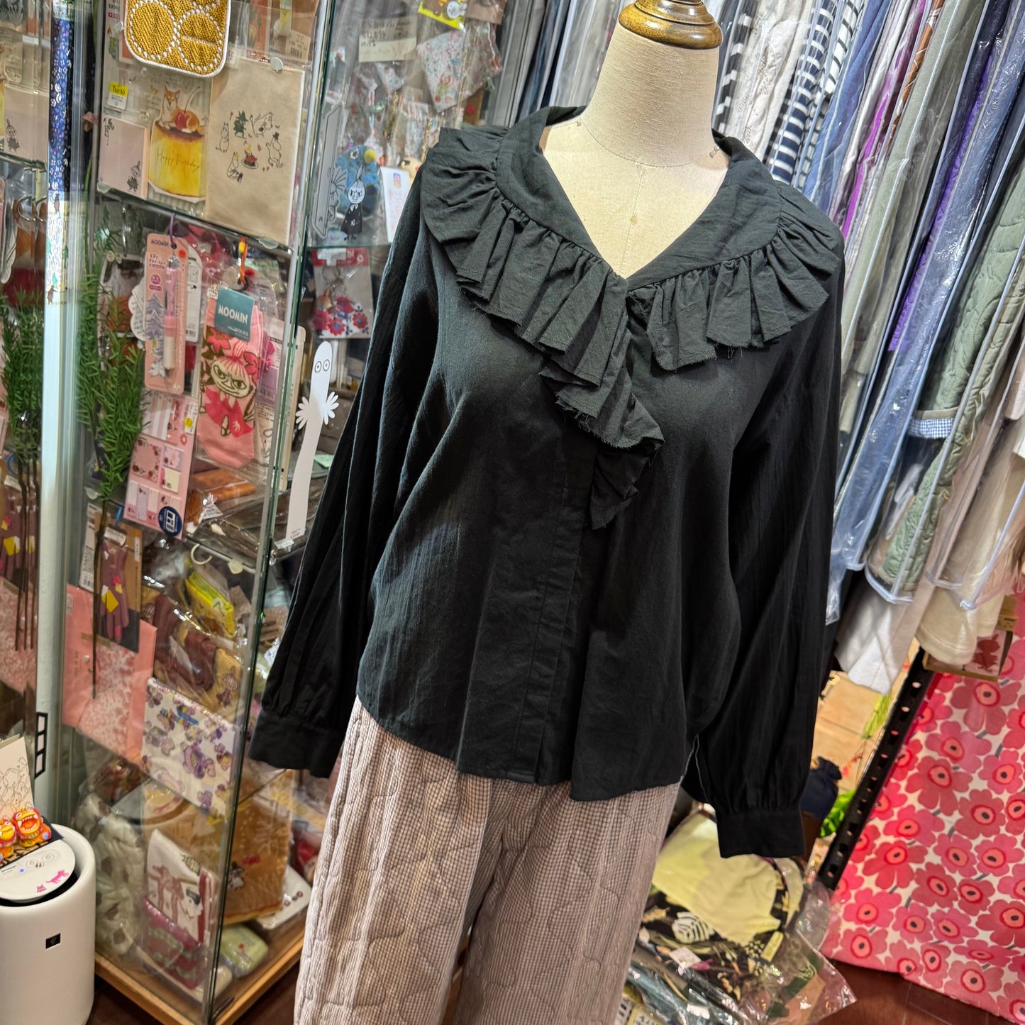 Sale- Mizuiro Ind Ruffles Shirt, 2 Colors, made in Japan