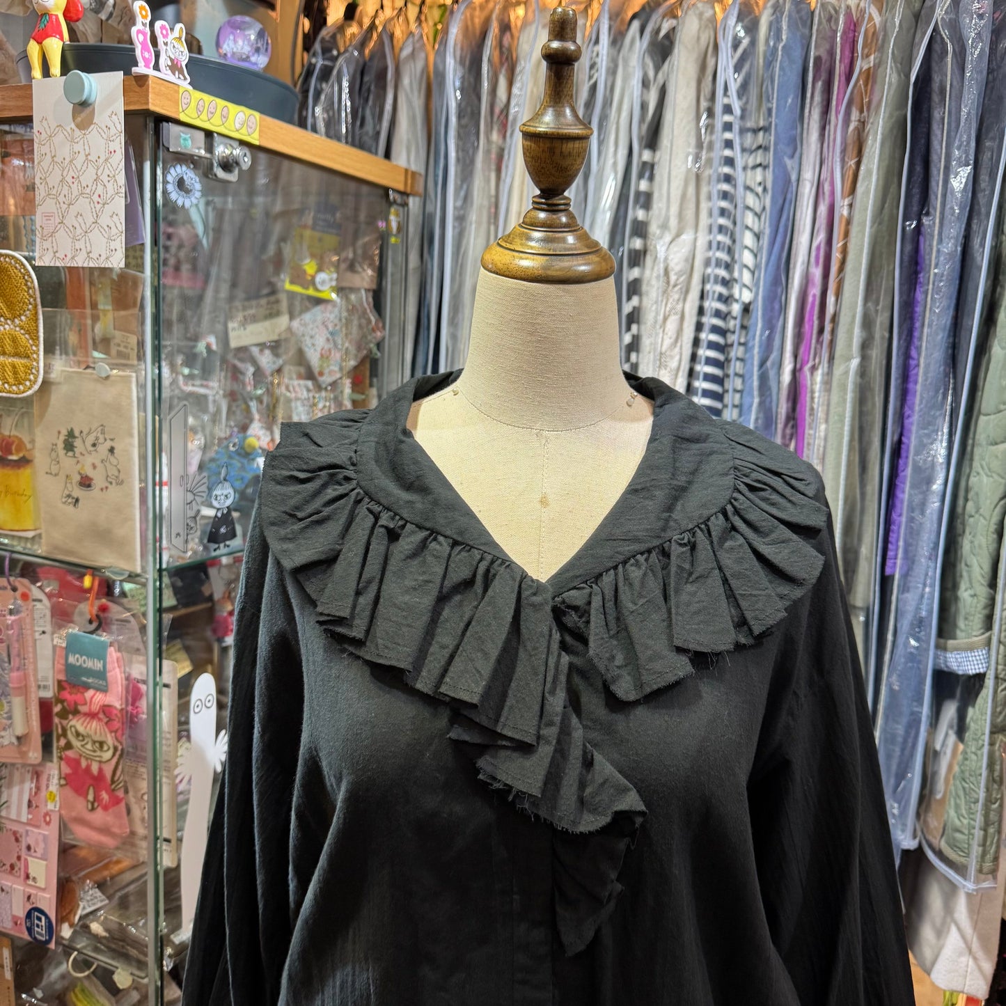 Sale- Mizuiro Ind Ruffles Shirt, 2 Colors, made in Japan