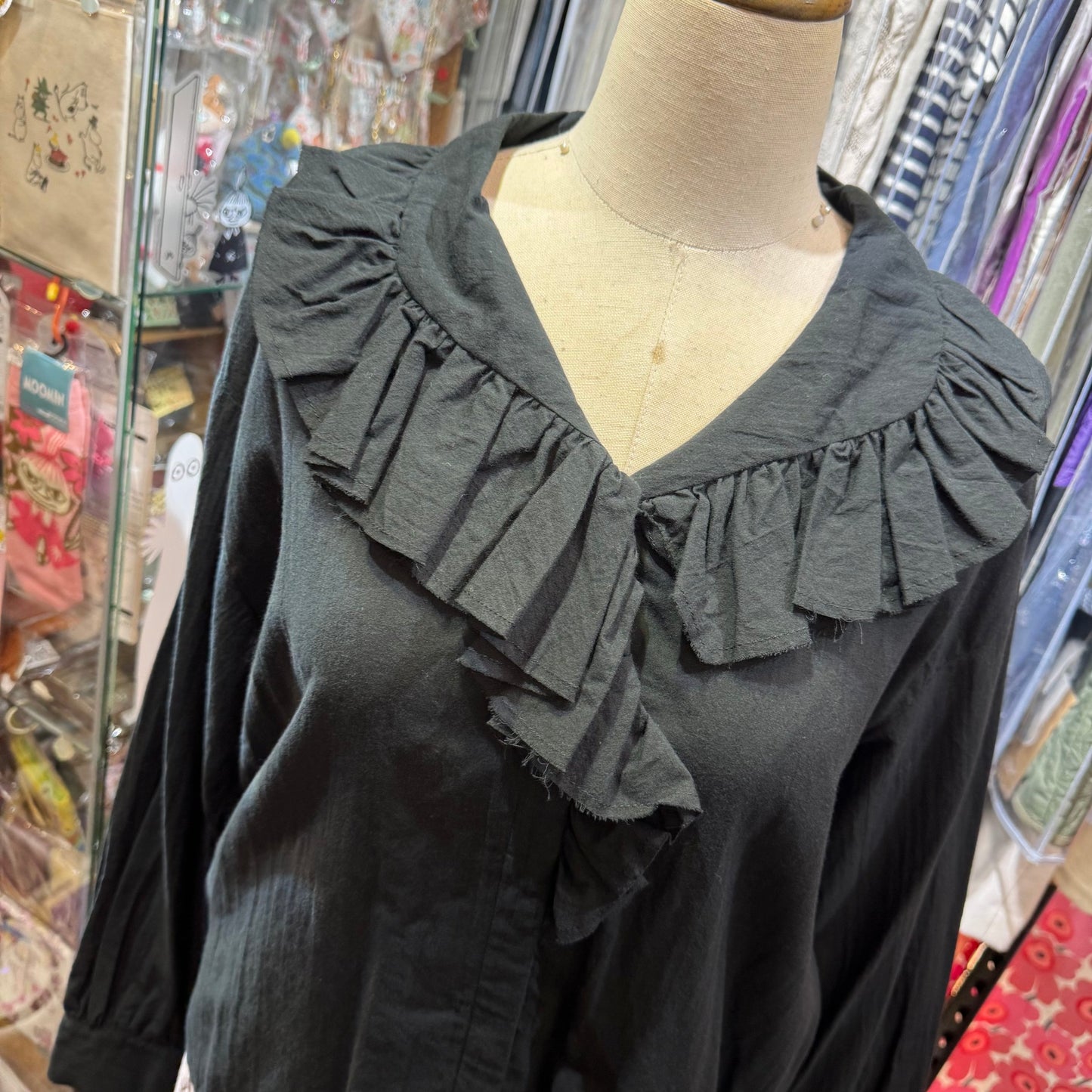 Sale- Mizuiro Ind Ruffles Shirt, 2 Colors, made in Japan