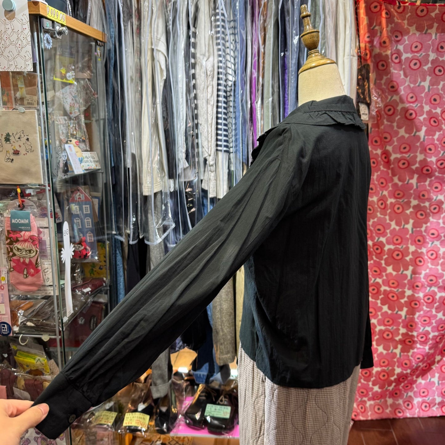 Sale- Mizuiro Ind Ruffles Shirt, 2 Colors, made in Japan
