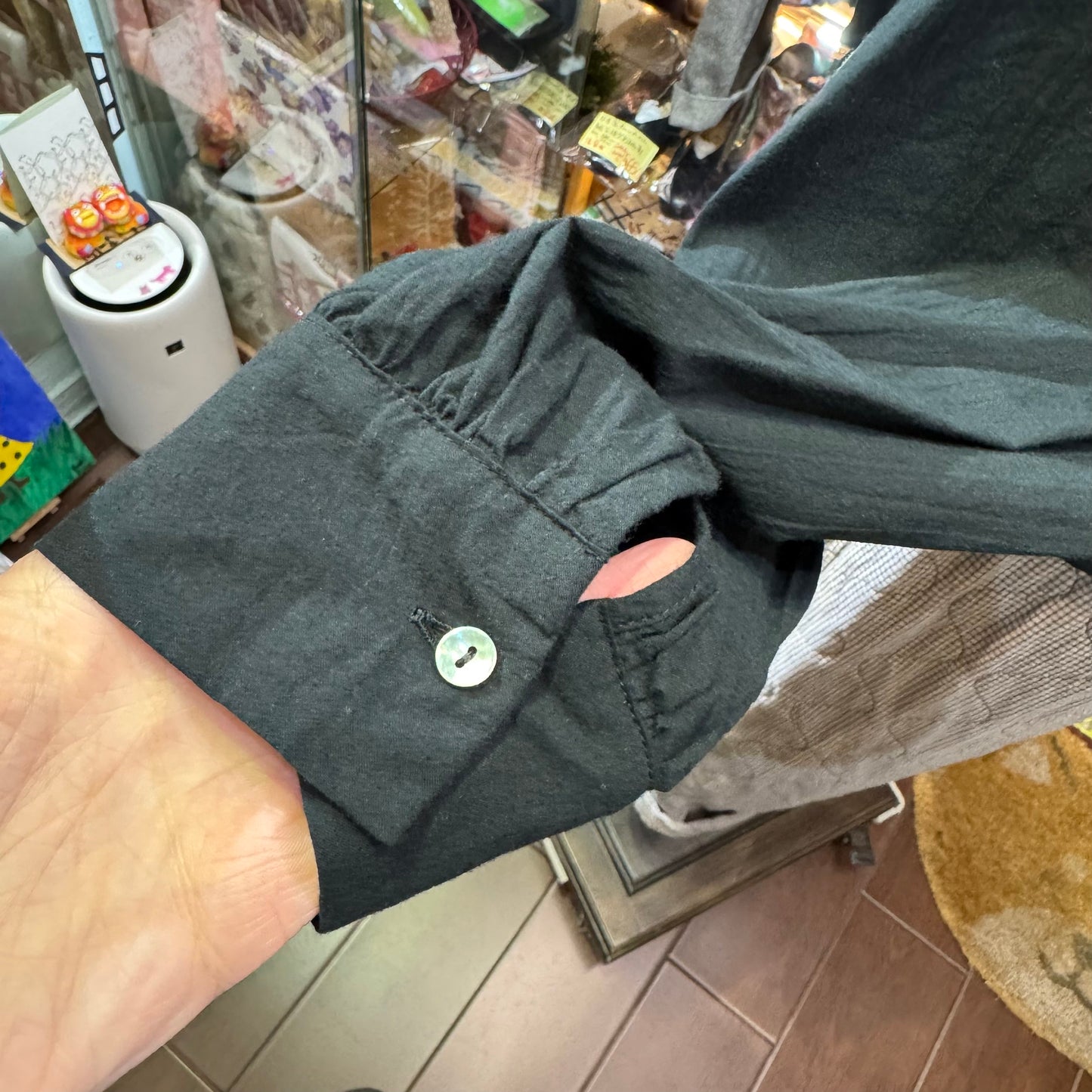 Sale- Mizuiro Ind Ruffles Shirt, 2 Colors, made in Japan