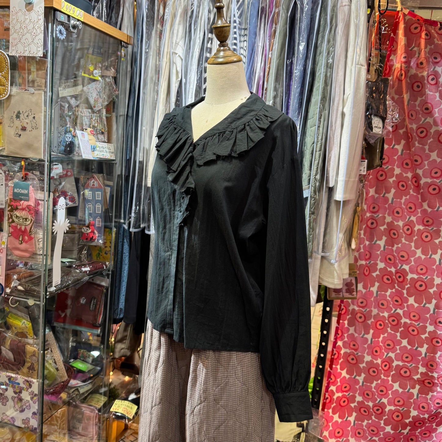 Sale- Mizuiro Ind Ruffles Shirt, 2 Colors, made in Japan