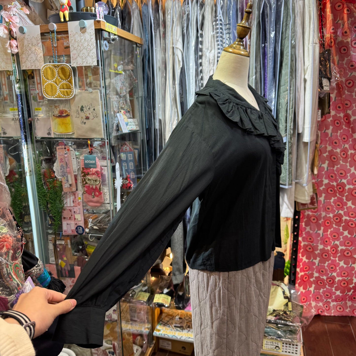Sale- Mizuiro Ind Ruffles Shirt, 2 Colors, made in Japan