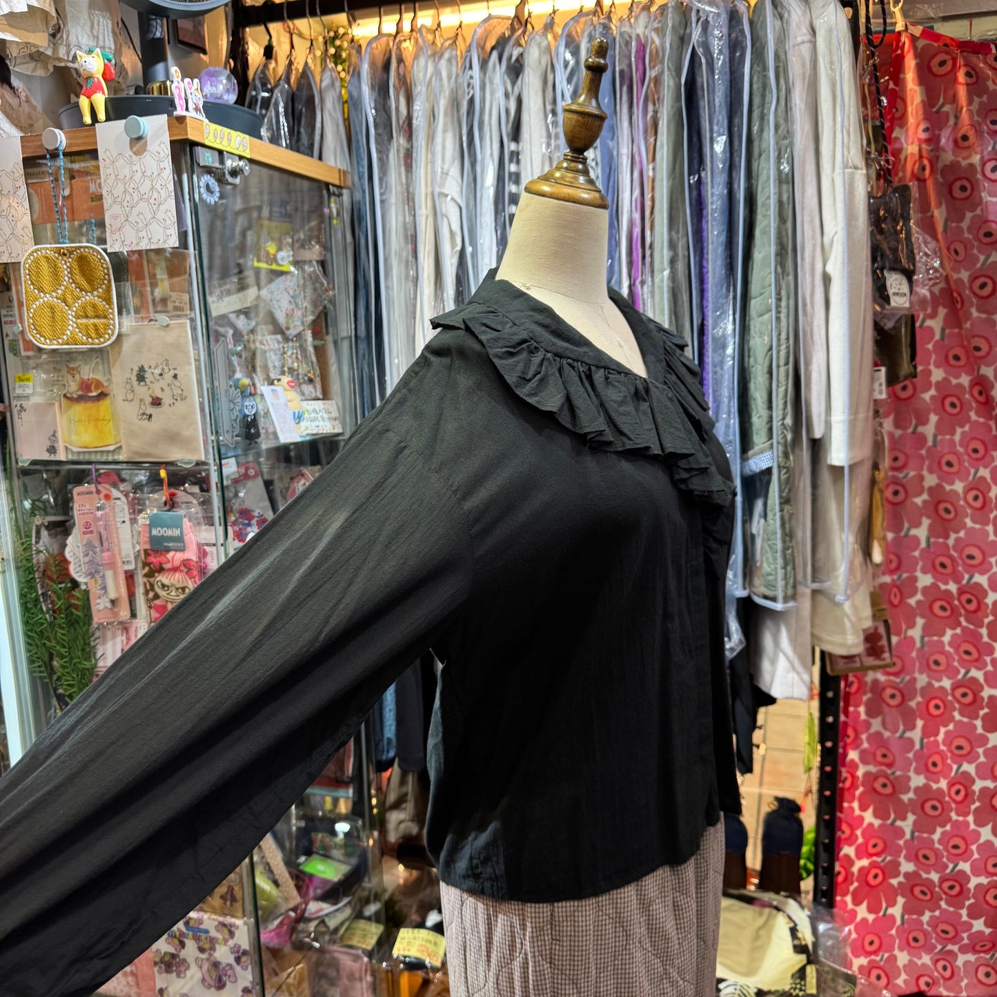Sale- Mizuiro Ind Ruffles Shirt, 2 Colors, made in Japan