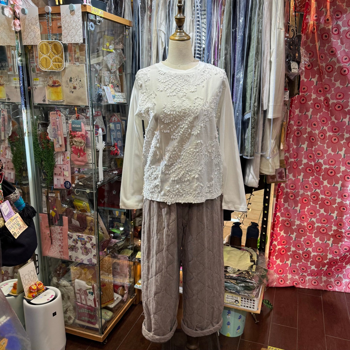 EXTRA20- Mizuirio Ind Lace White T-shirt, made in Japan