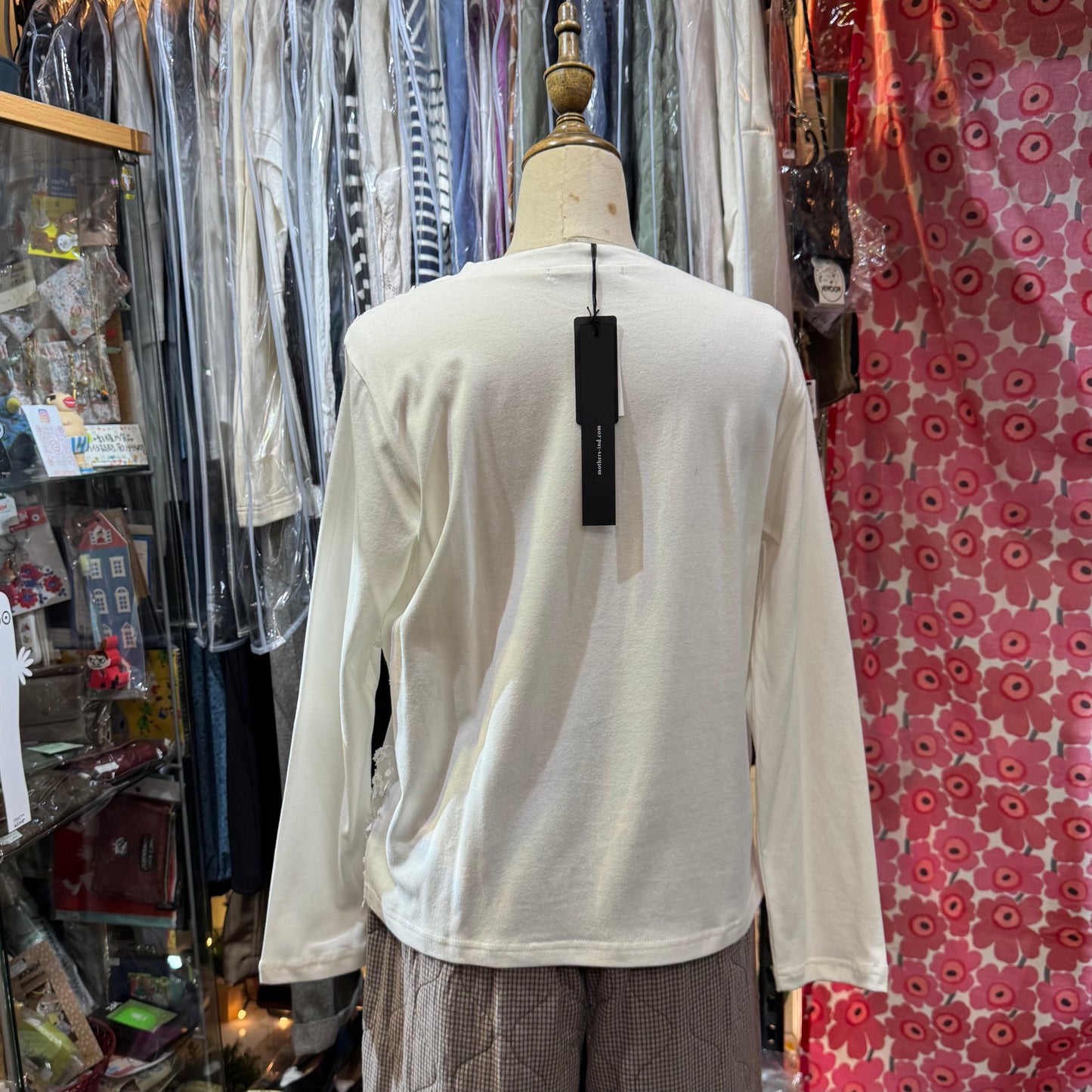 EXTRA20- Mizuirio Ind Lace White T-shirt, made in Japan