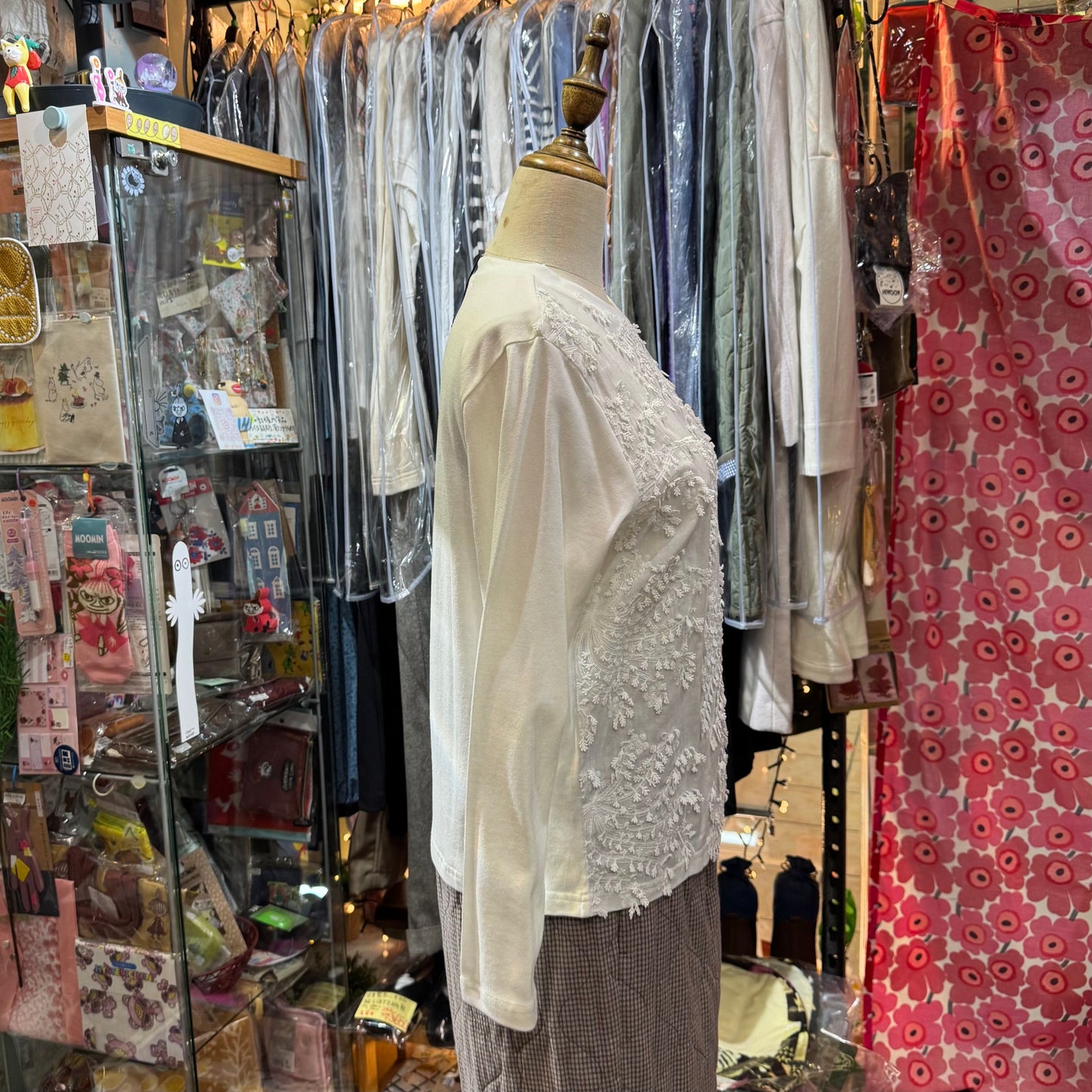 EXTRA20- Mizuirio Ind Lace White T-shirt, made in Japan