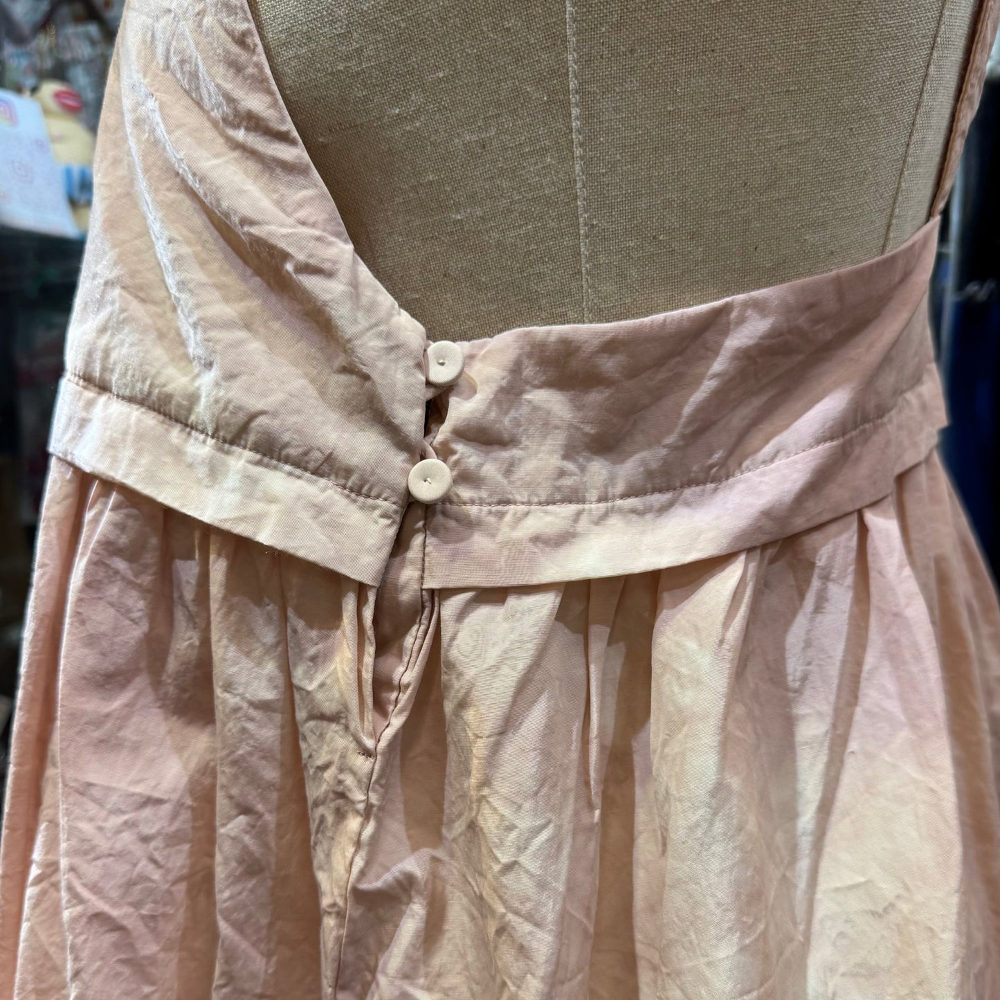 Iki Pink Nylon Cotton Typewriter Dyeing Blouse, made in Japan