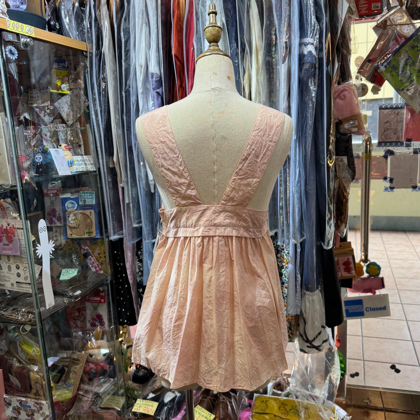 Iki Pink Nylon Cotton Typewriter Dyeing Blouse, made in Japan